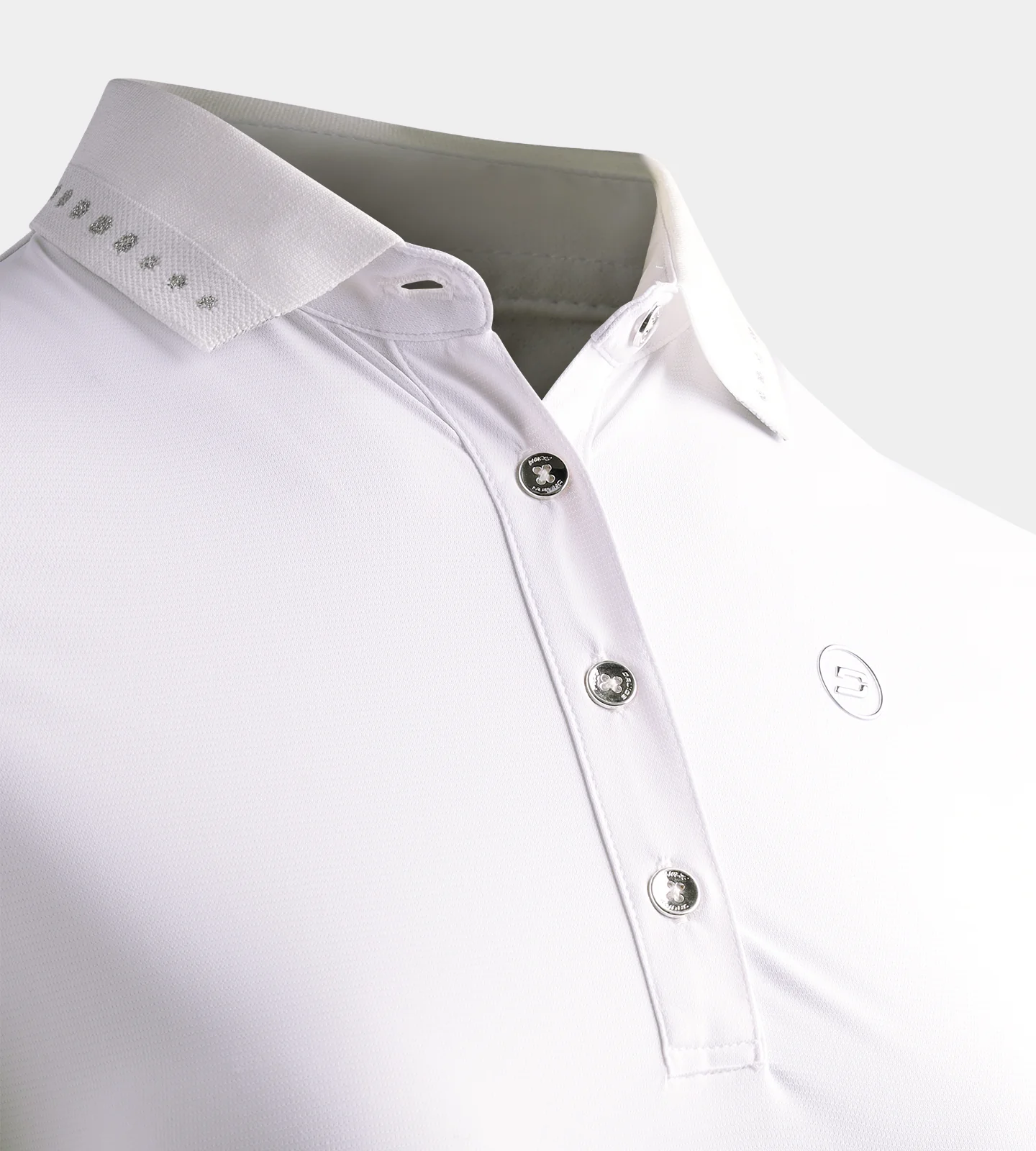 LADIES COUTURE POLO - WHITE - Image 4