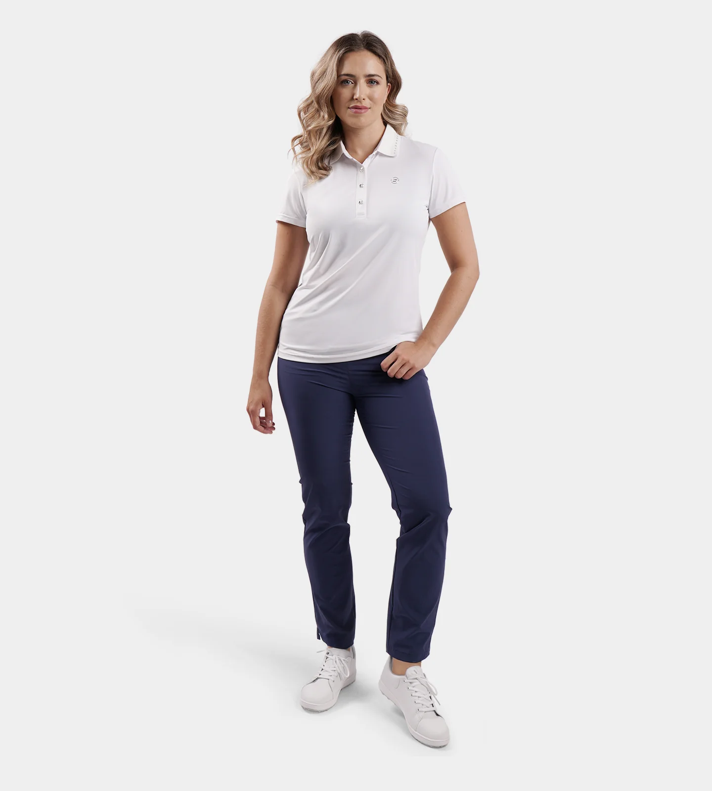 LADIES COUTURE POLO - WHITE - Image 6