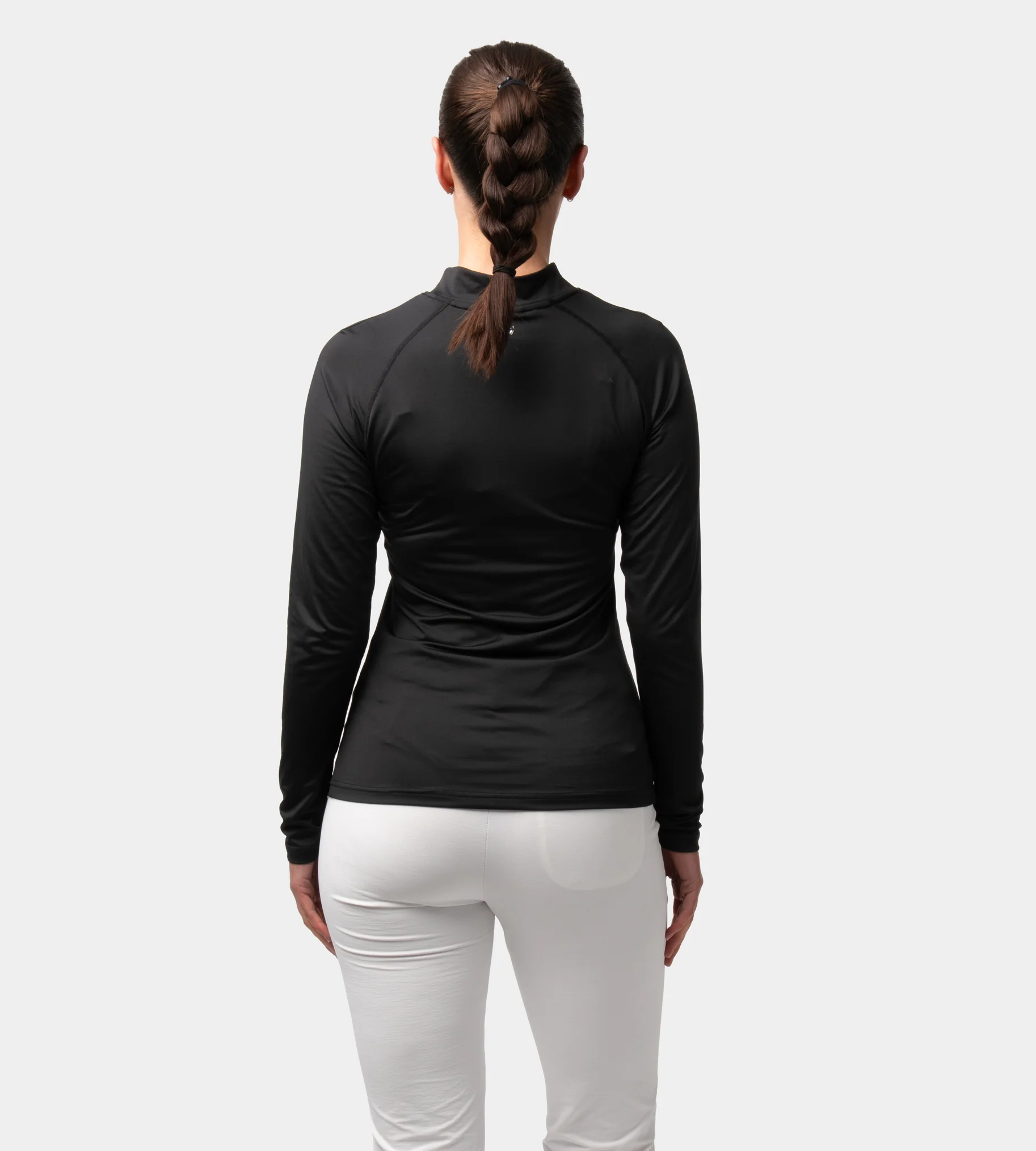 LADIES CREW BASELAYER - BLACK - Image 3