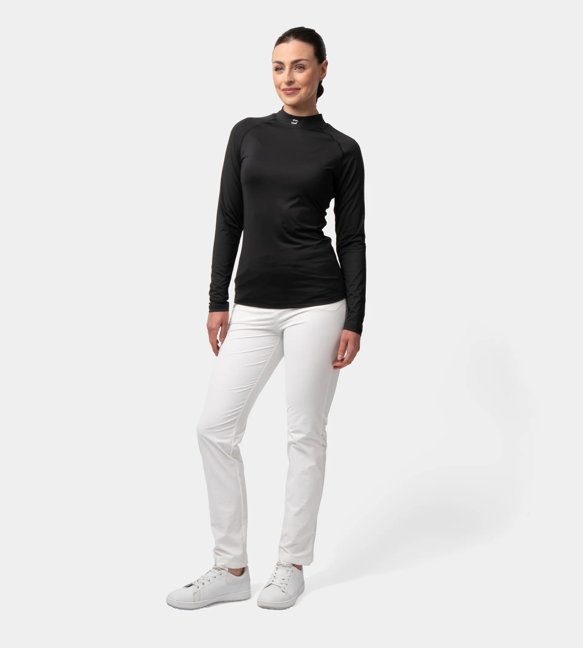 LADIES CREW BASELAYER - BLACK - Image 4