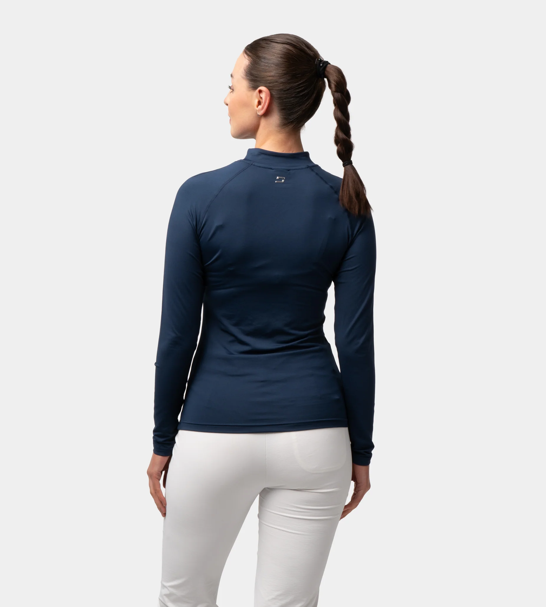 LADIES CREW BASELAYER - NAVY - Image 3