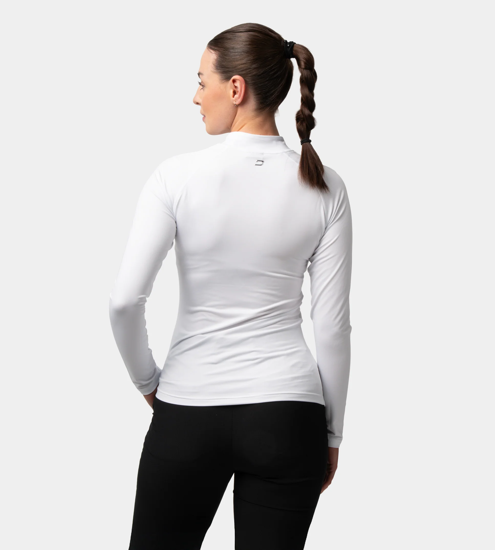 LADIES CREW BASELAYER - WHITE - Image 3