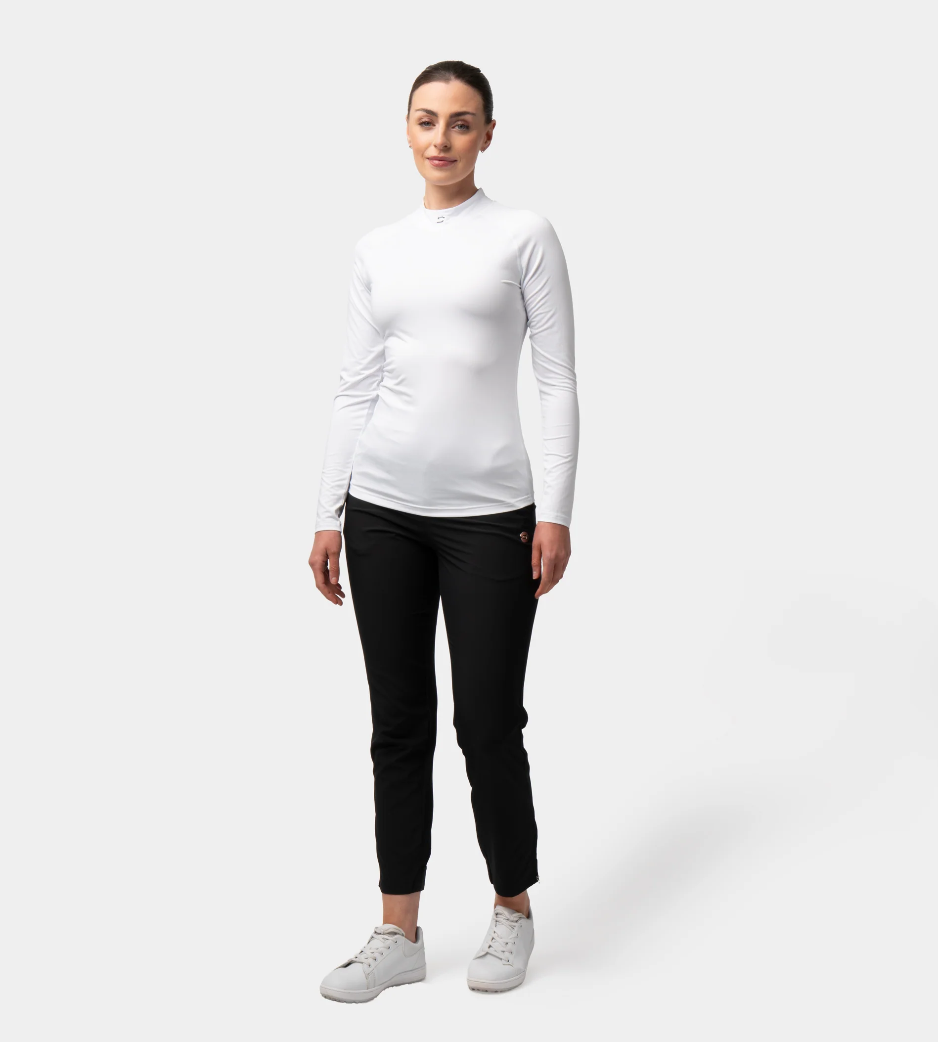 LADIES CREW BASELAYER - WHITE - Image 4