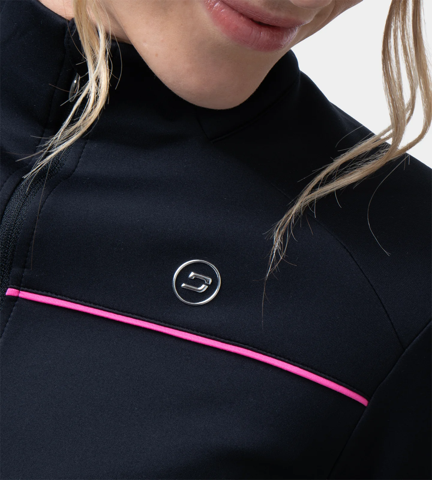 LADIES CROSS COUNTRY MIDLAYER - BLACK - Image 2