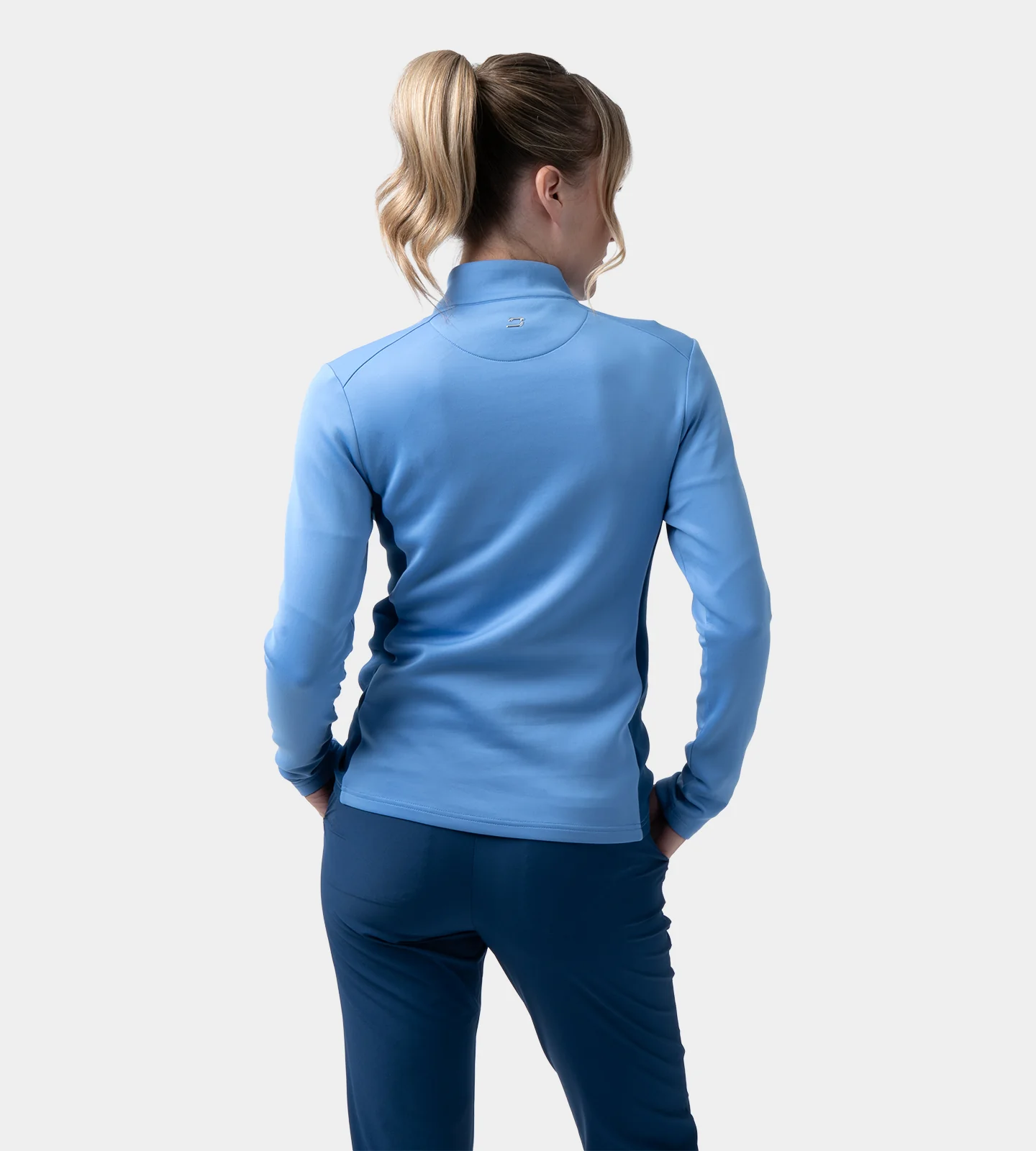 LADIES CROSS COUNTRY MIDLAYER - DENIM - Image 3
