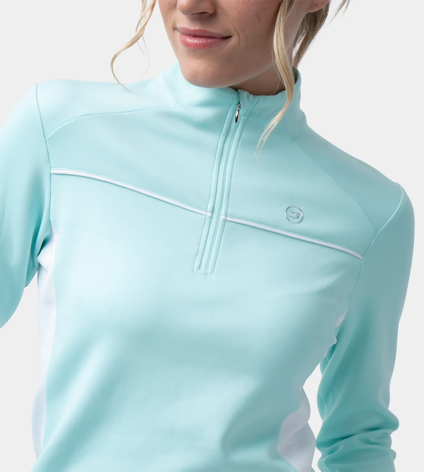 LADIES CROSS COUNTRY MIDLAYER - MINT - Image 2