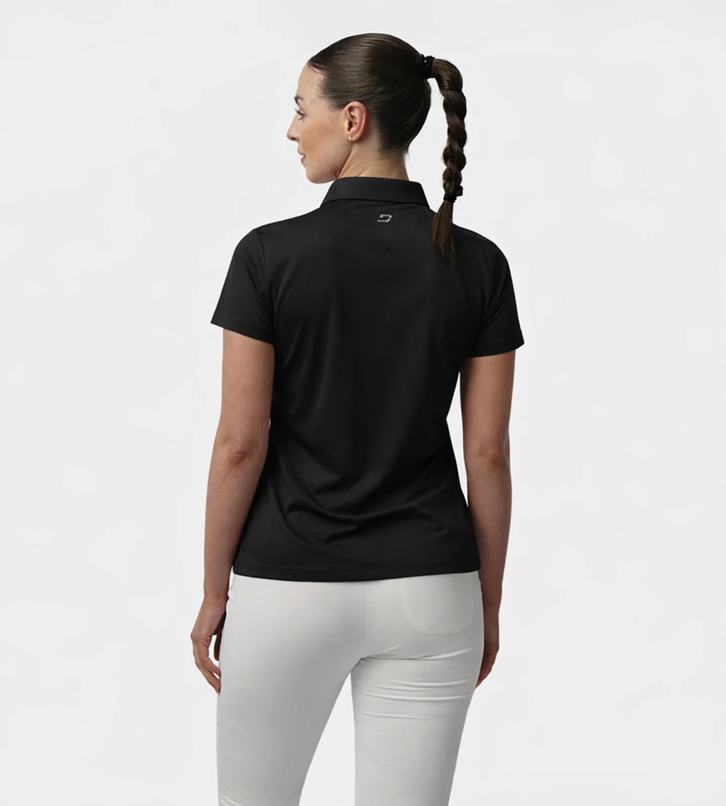 LADIES ELITE POLO - BLACK - Image 3