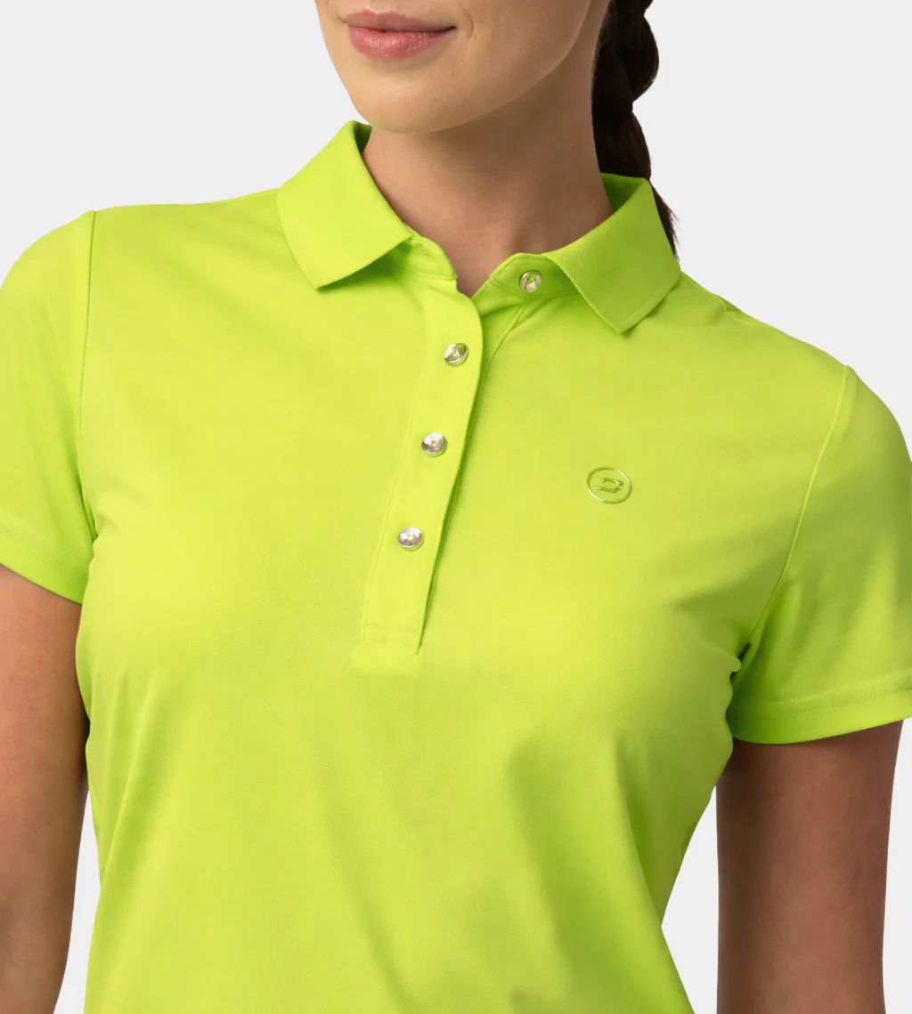 LADIES ELITE POLO - LIME - Image 2