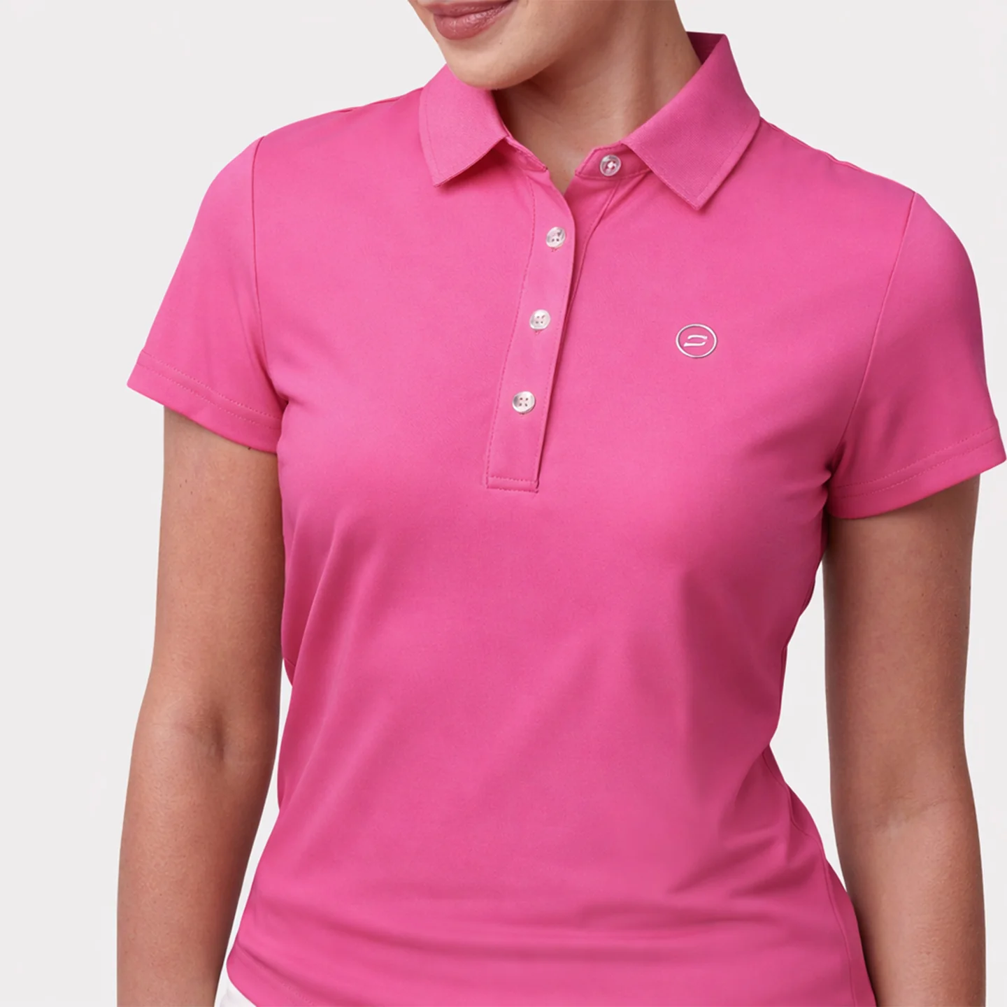 LADIES ELITE POLO - PINK - Image 2