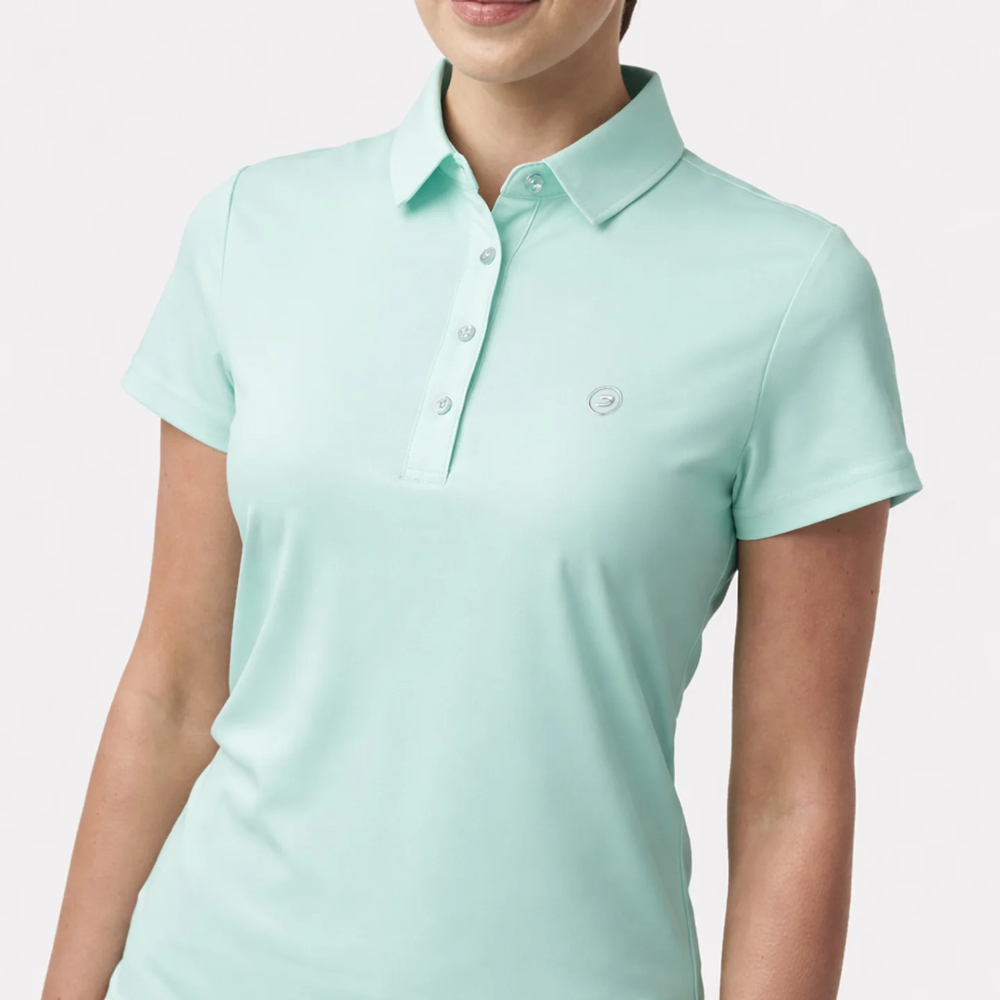 LADIES ELITE POLO - TEAL - Image 2
