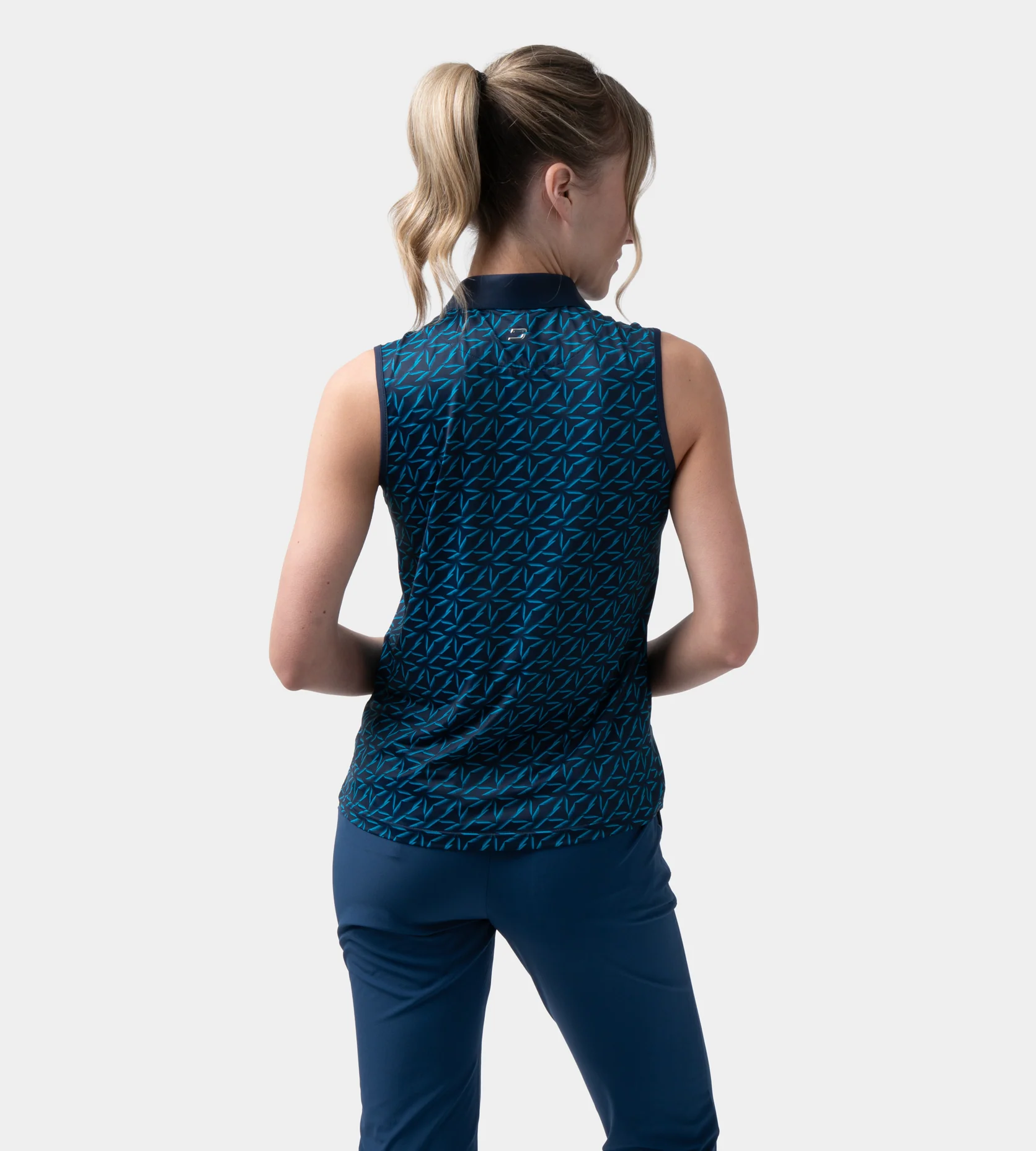 LADIES EMPIRE POLO - NAVY - Image 3
