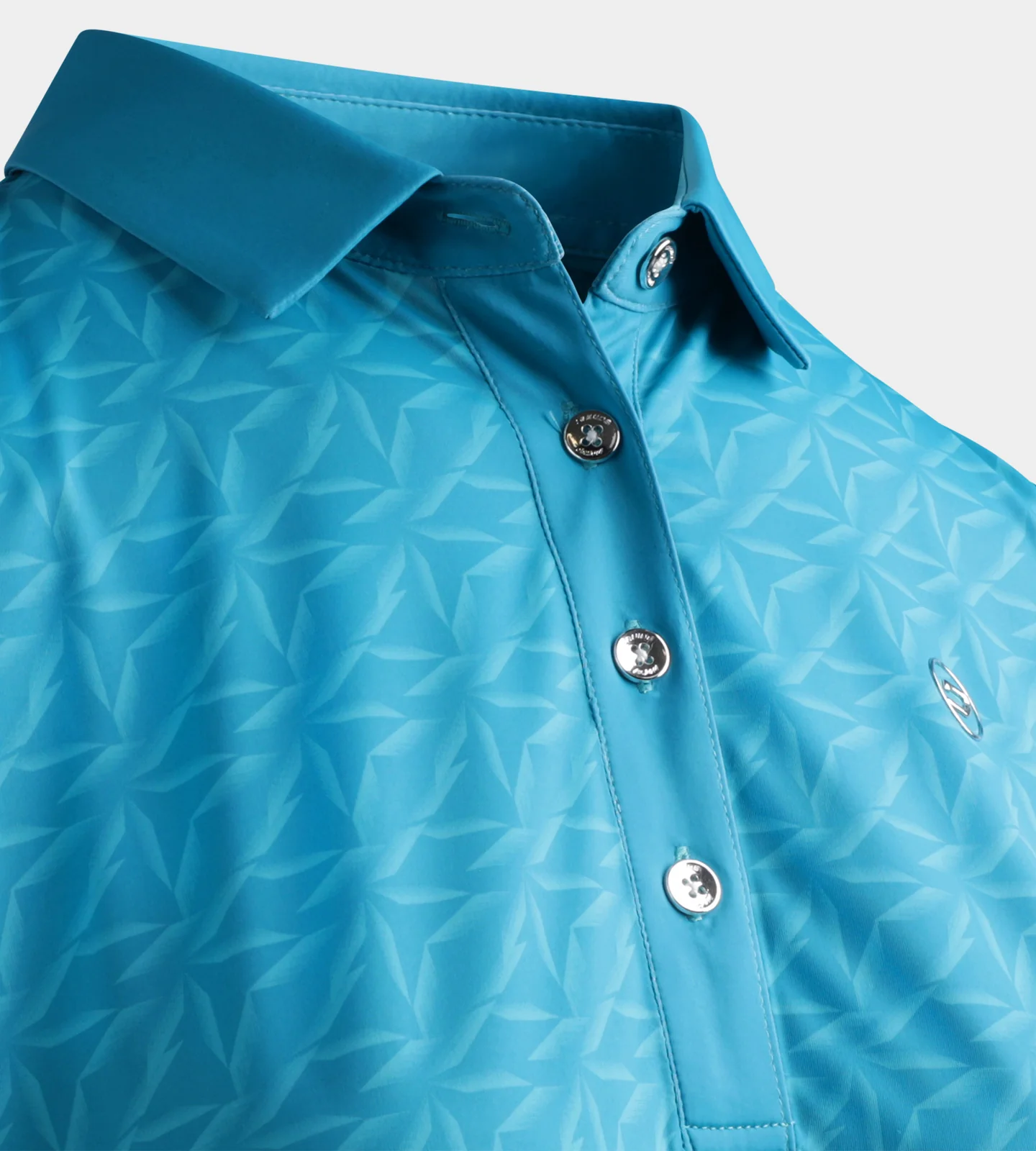 LADIES EMPIRE POLO - TEAL - Image 5