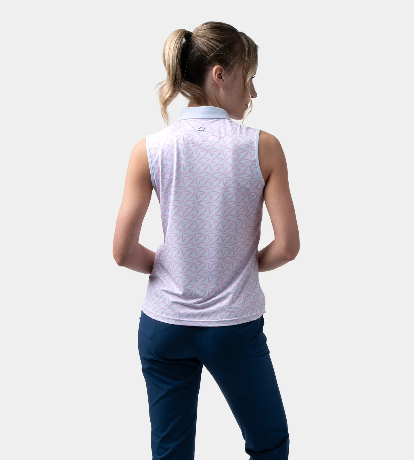 LADIES EMPIRE POLO - WHITE - Image 3