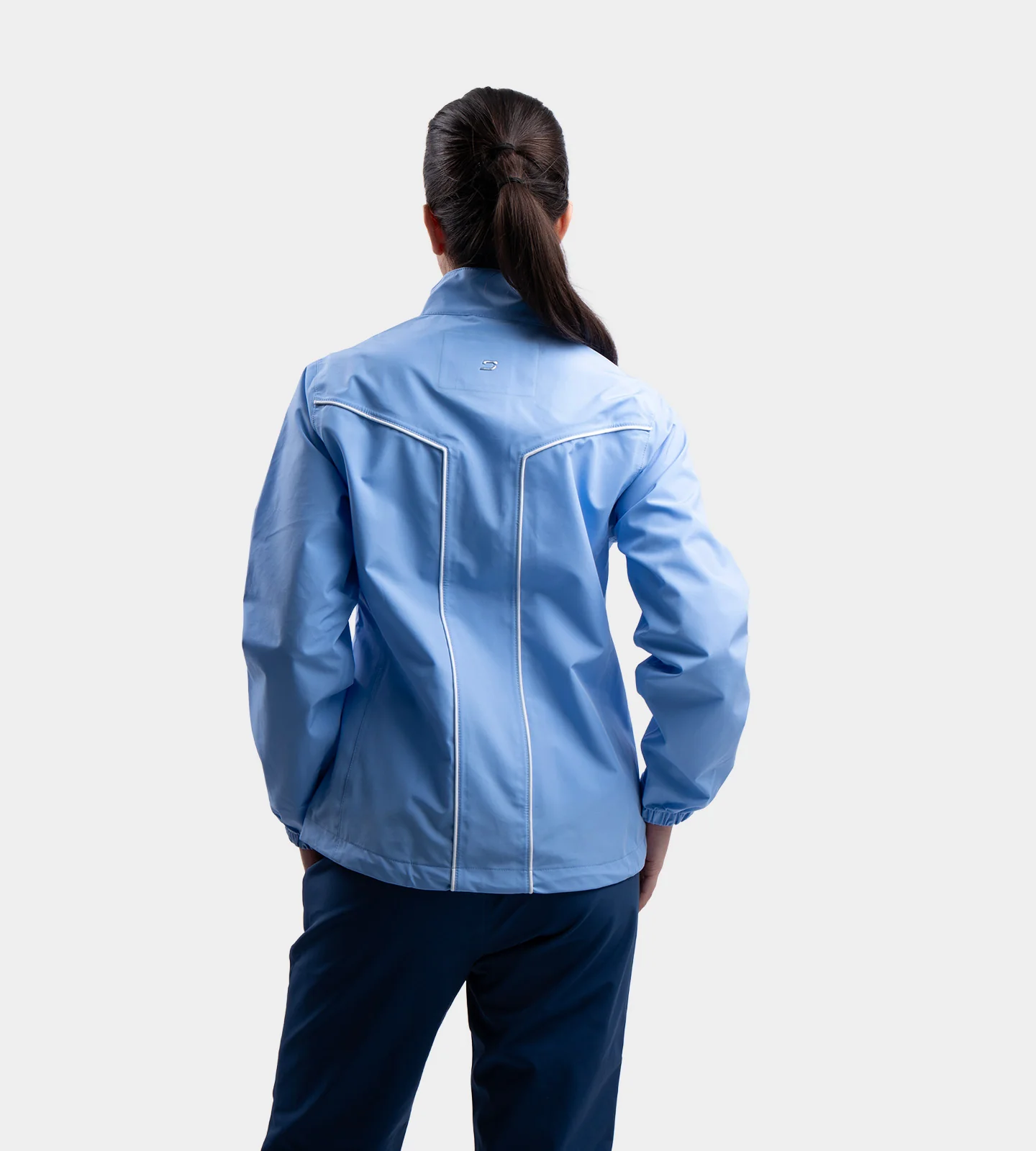 LADIES ESCAPADE RAIN JACKET - BLUE - Image 3