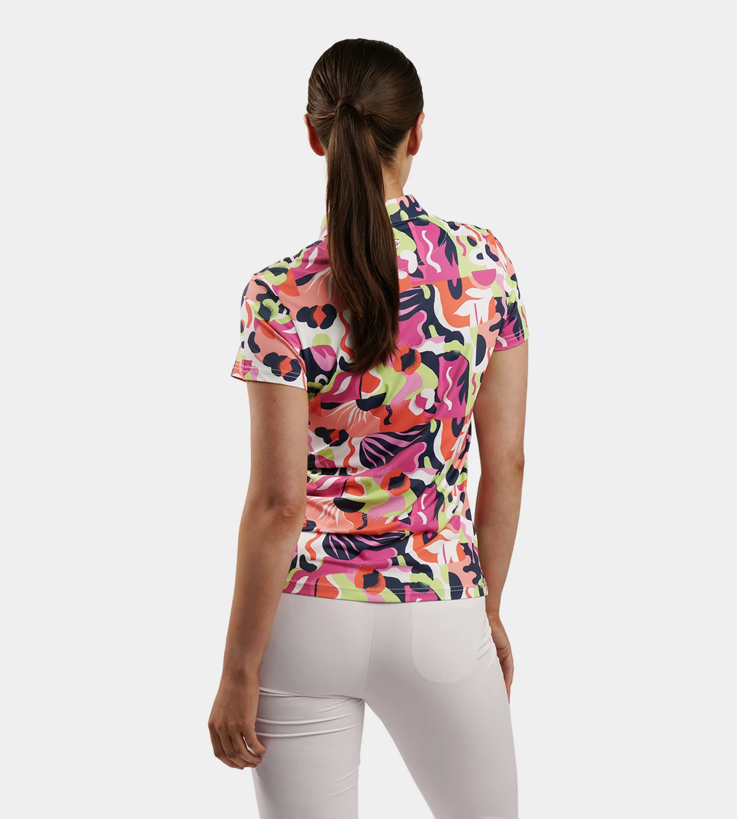 LADIES EXOTIC POLO - LIME - Image 3