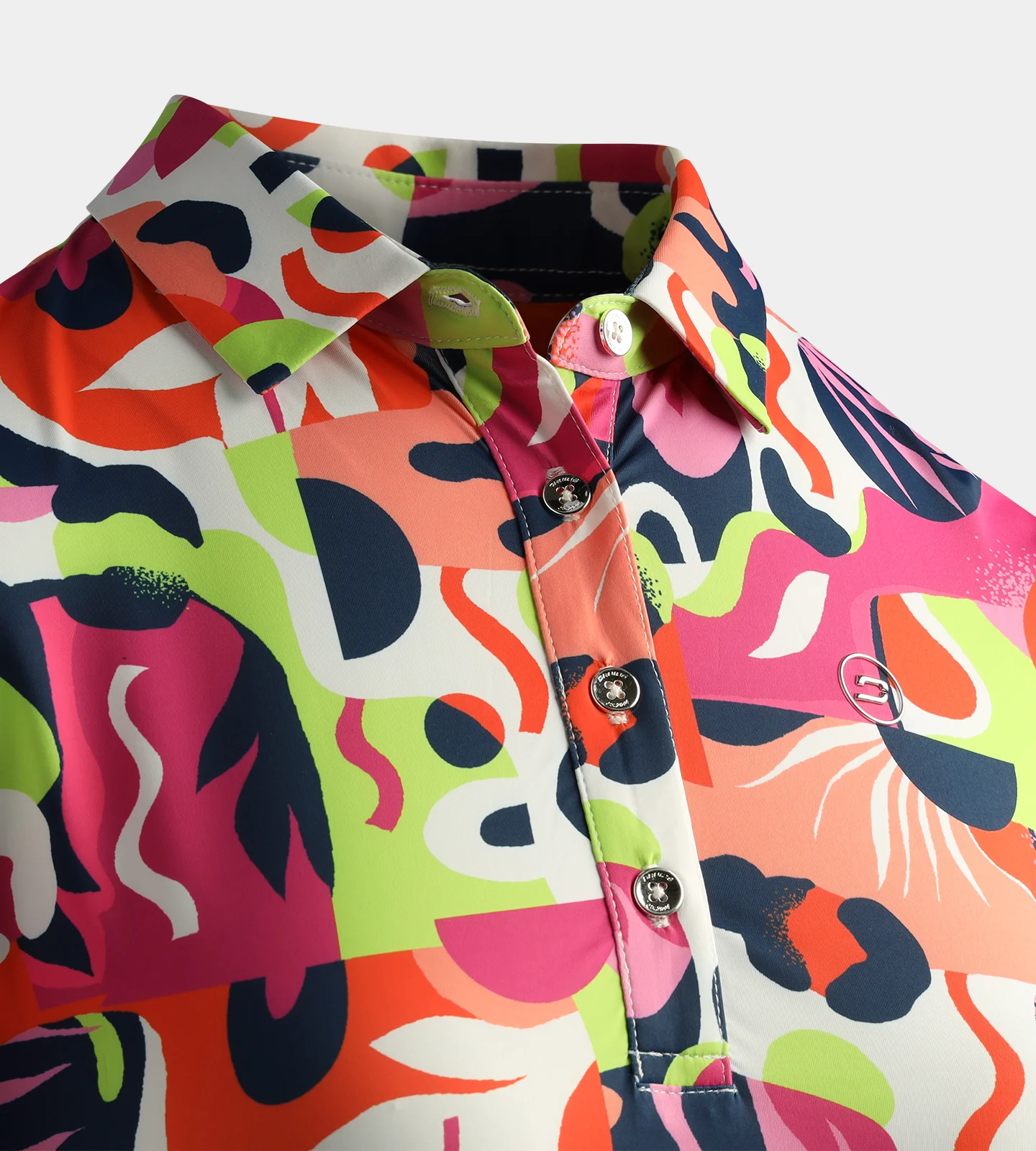 LADIES EXOTIC POLO - LIME - Image 4