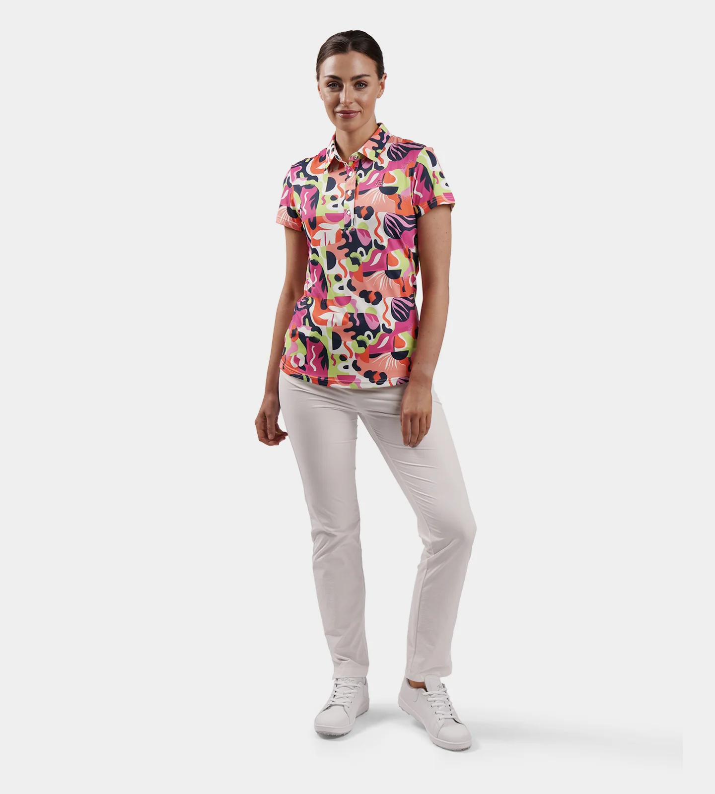 LADIES EXOTIC POLO - LIME - Image 5