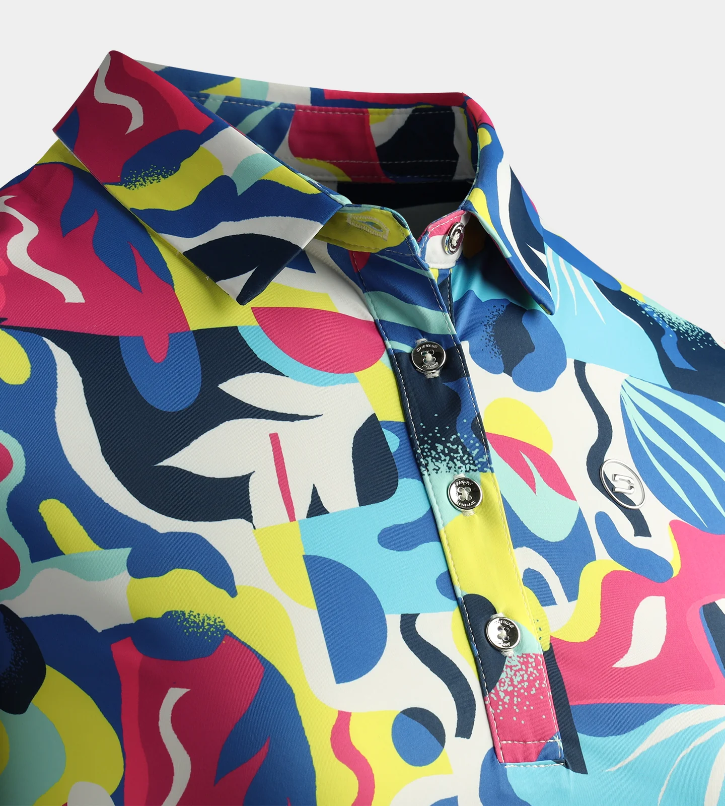 LADIES EXOTIC POLO - NAVY - Image 4