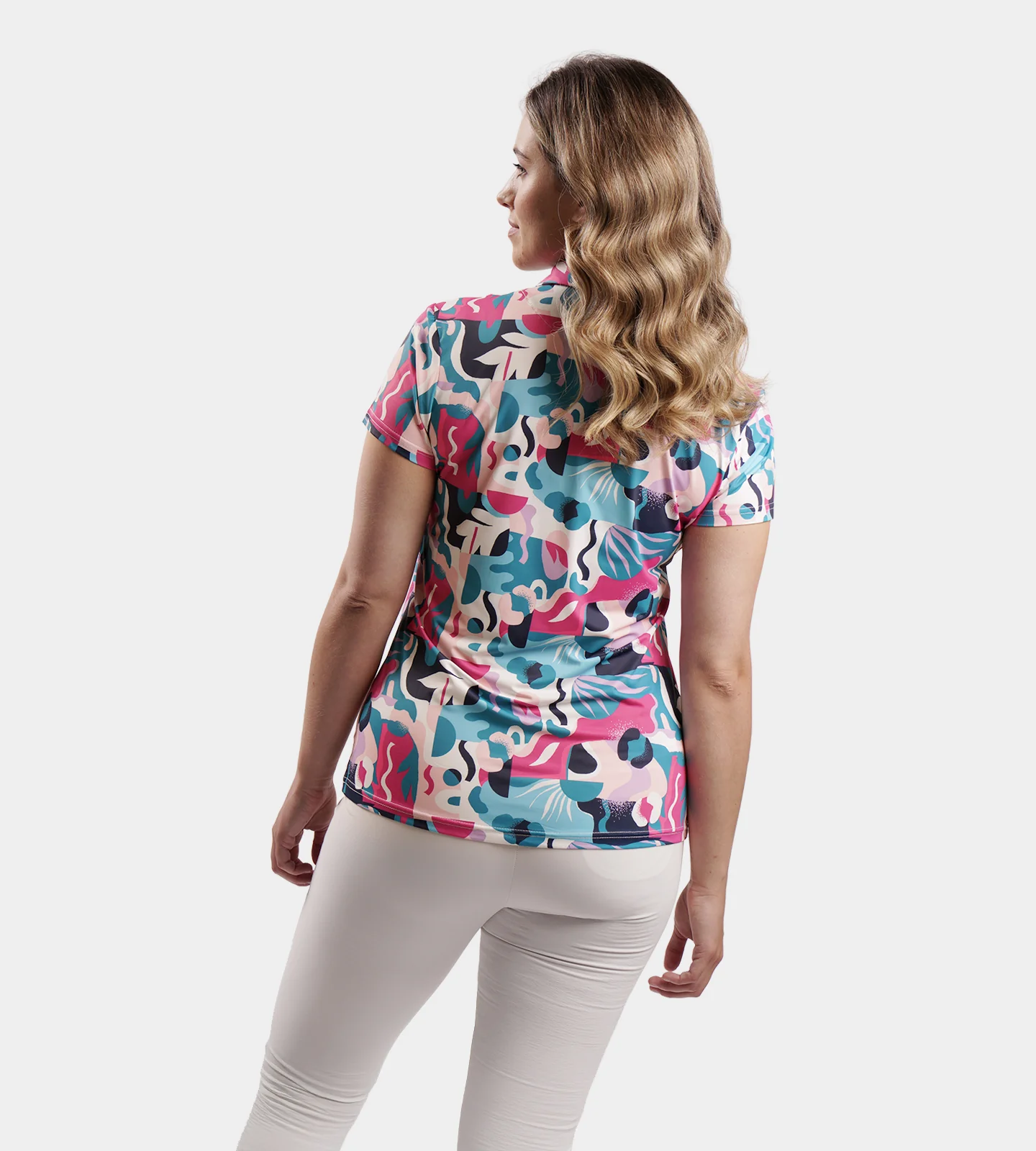 LADIES EXOTIC POLO - PINK - Image 3