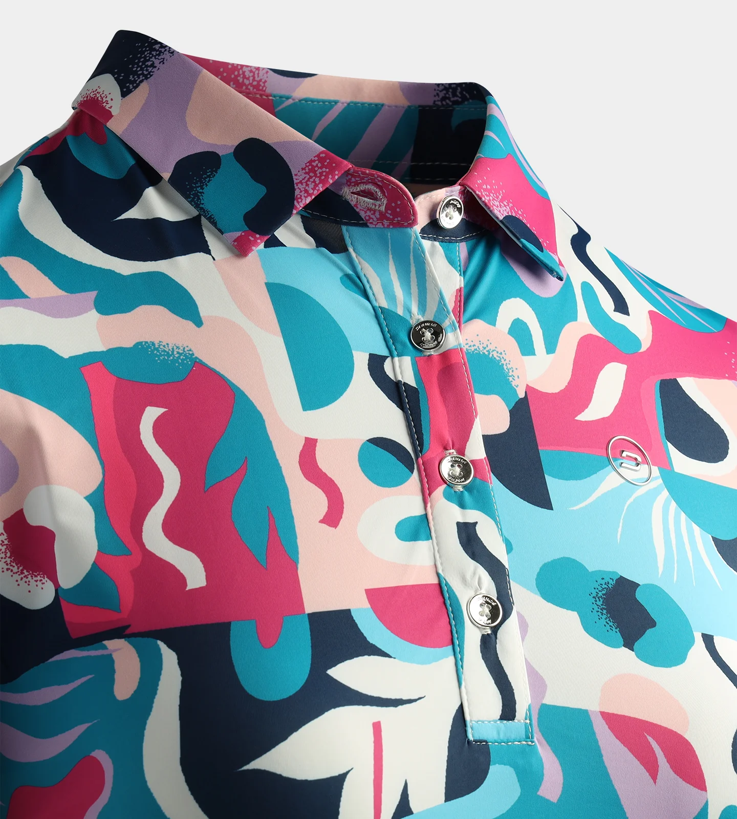LADIES EXOTIC POLO - PINK - Image 4