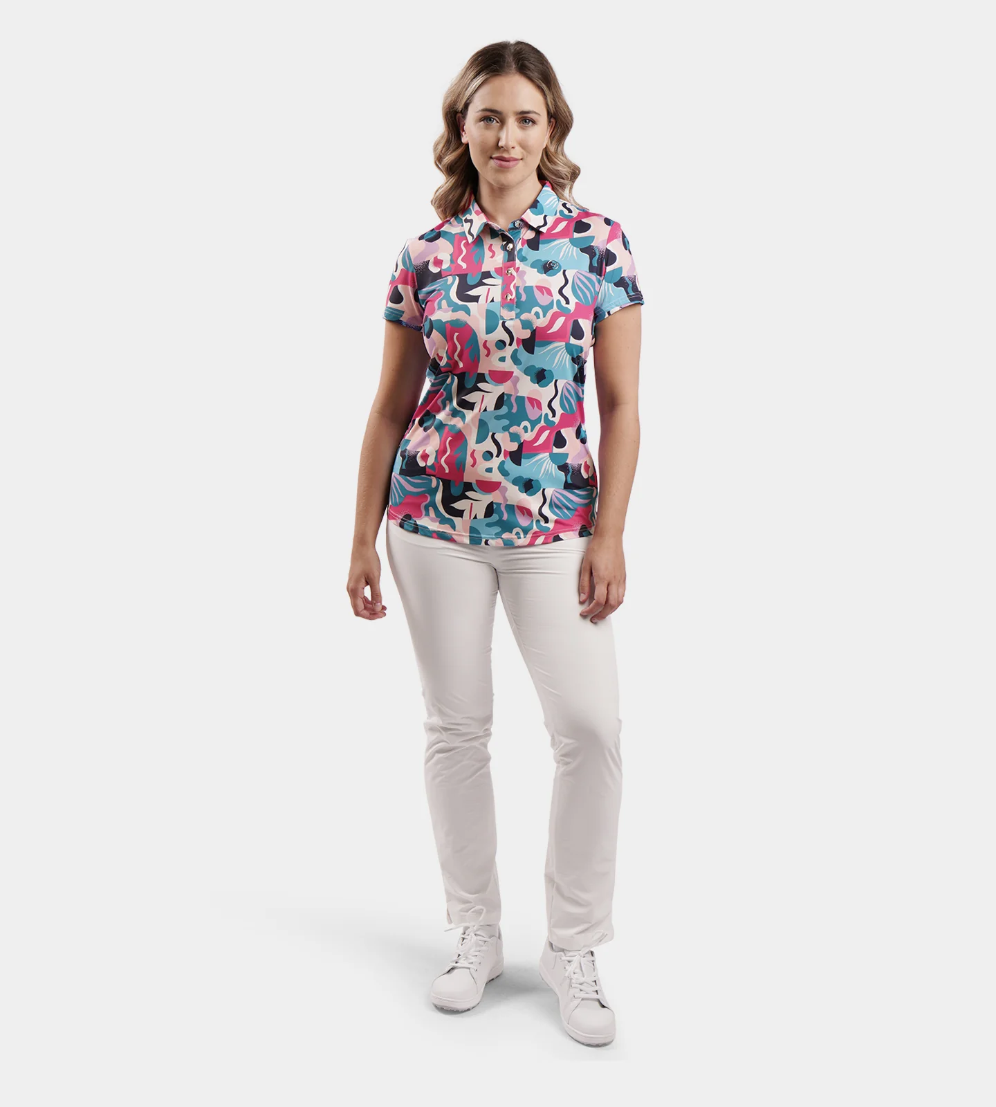 LADIES EXOTIC POLO - PINK - Image 5