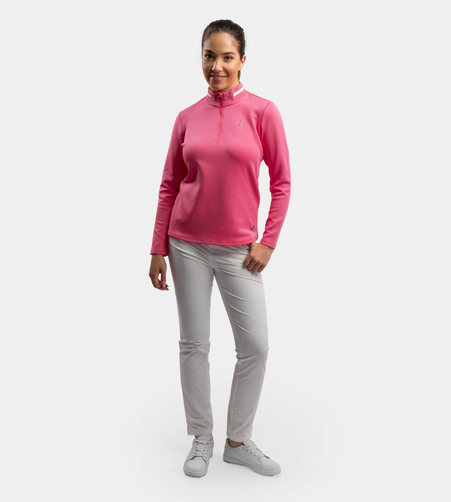 LADIES FAIRWAY FLEX MIDLAYER - PINK - Image 6