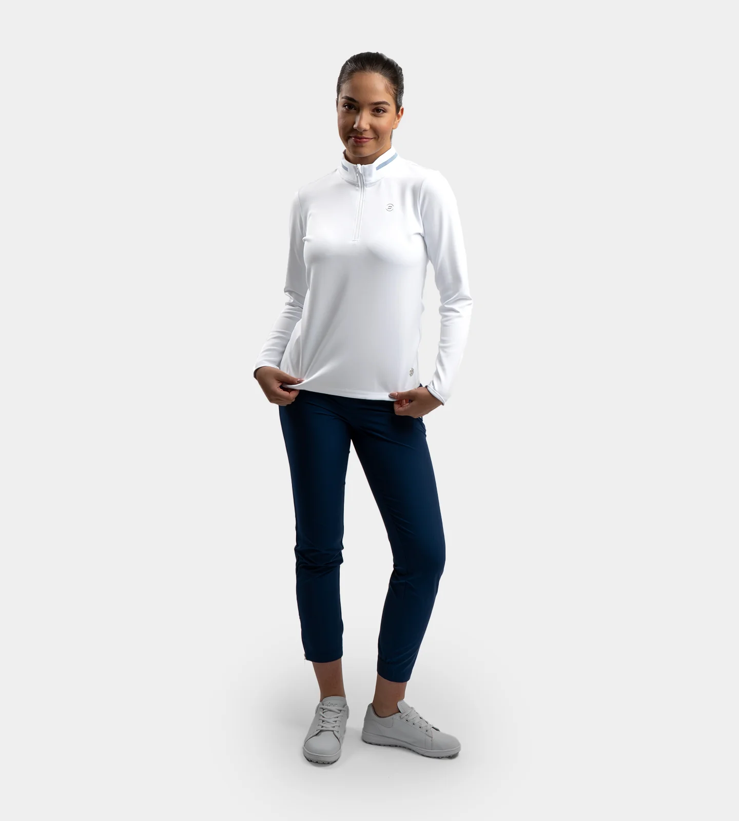 LADIES FAIRWAY FLEX MIDLAYER - WHITE - Image 6