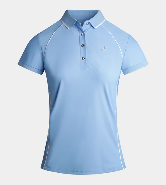 LADIES FORM POLO - BLUE - Image 5