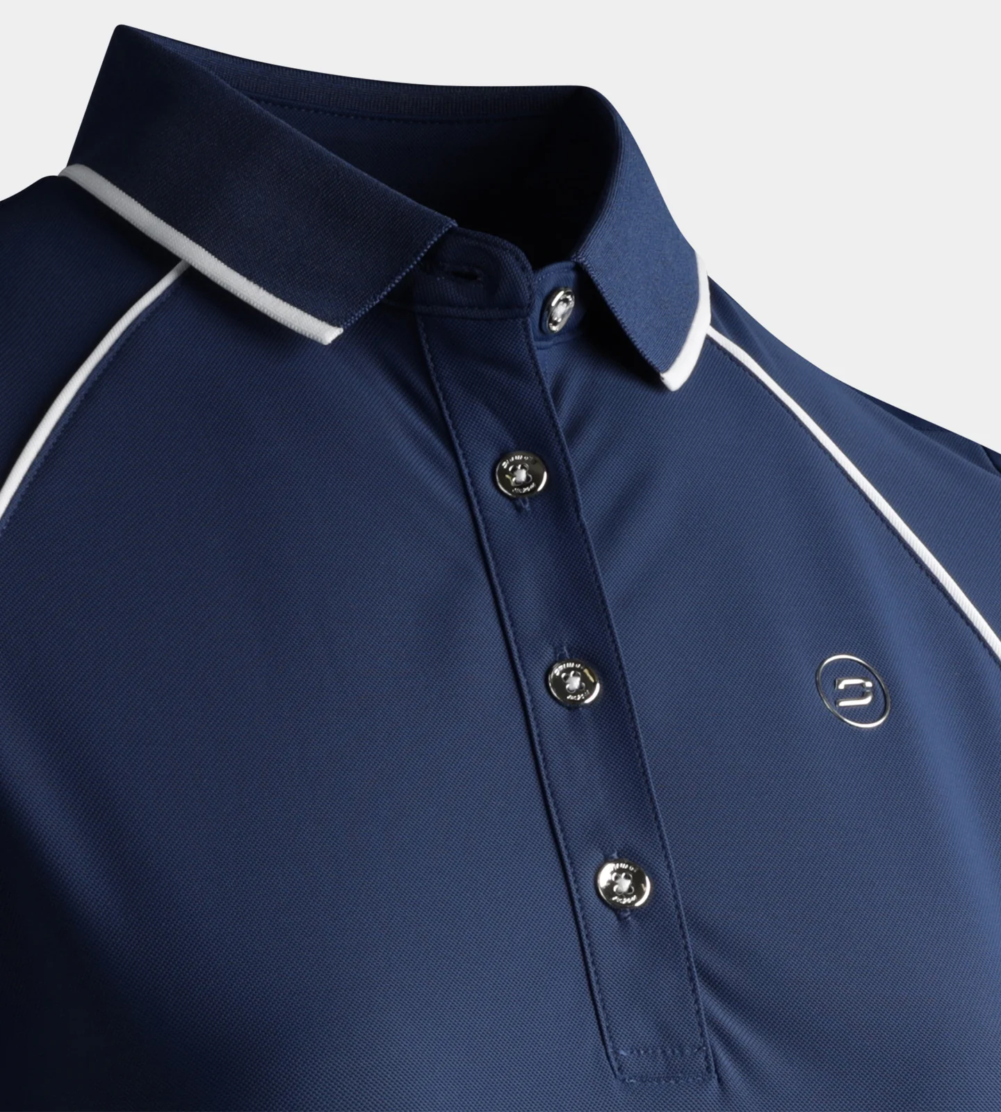 LADIES FORM POLO - NAVY - Image 6