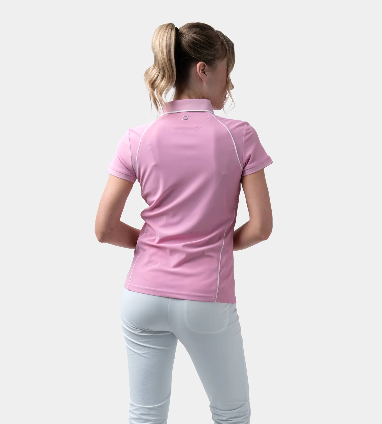 LADIES FORM POLO - PINK - Image 3