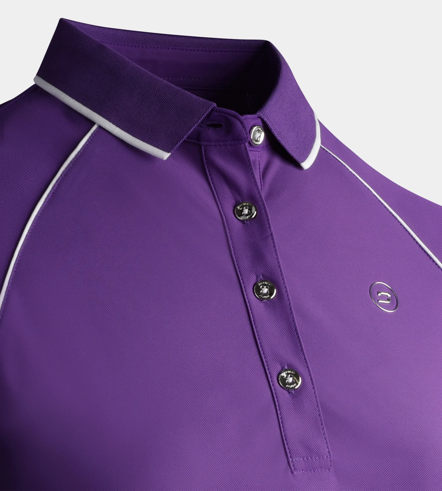 LADIES FORM POLO - PURPLE - Image 5