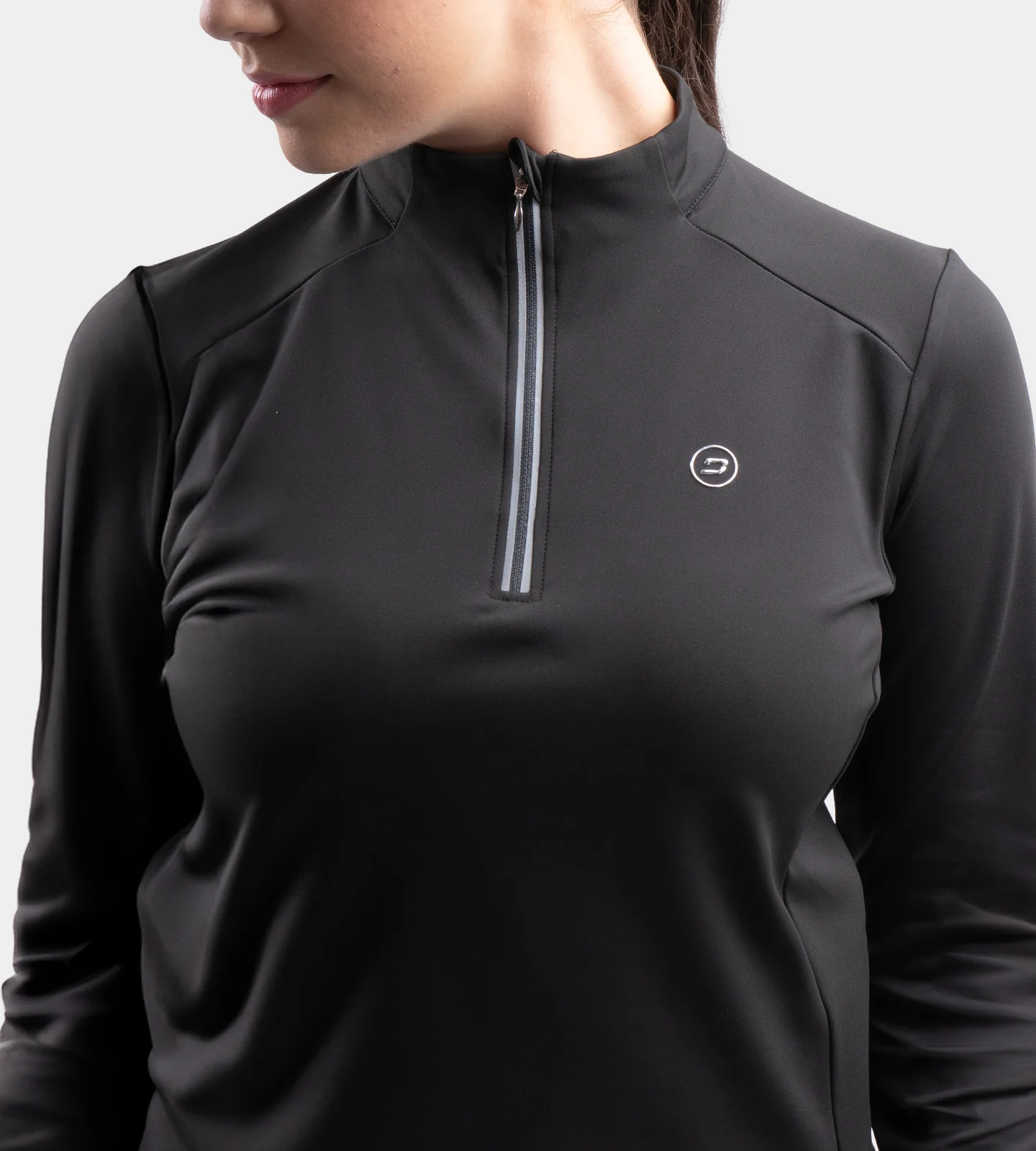 LADIES GALACTIC MIDLAYER - BLACK - Image 2
