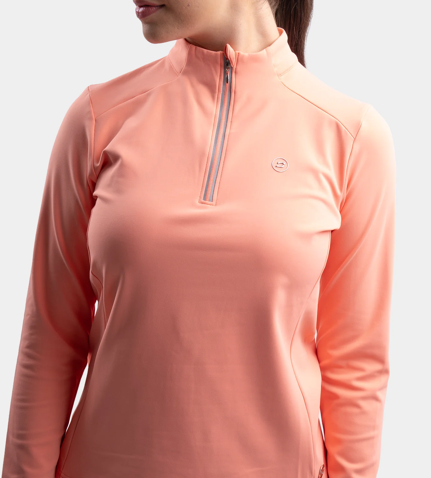 LADIES GALACTIC MIDLAYER - CORAL - Image 2