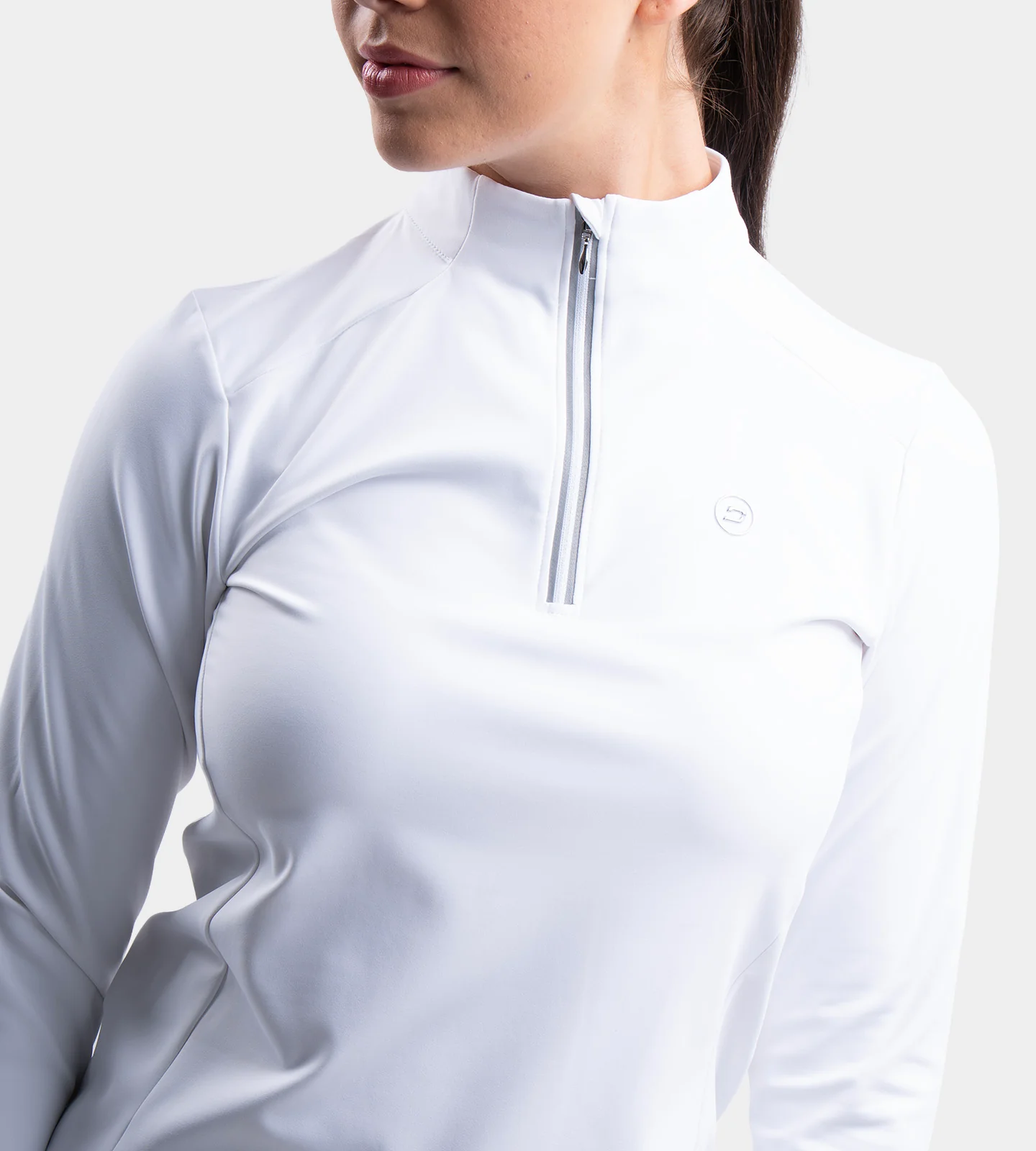 LADIES GALACTIC MIDLAYER - WHITE - Image 2