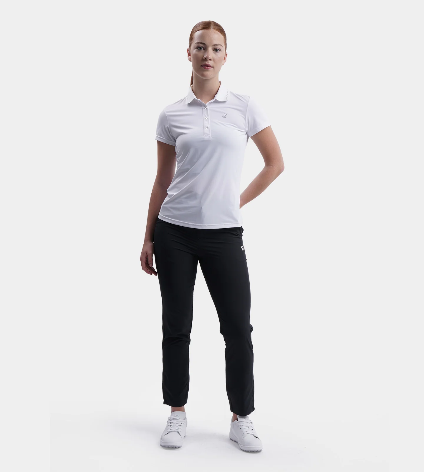LADIES GOLF JOGGERS - BLACK - Image 2