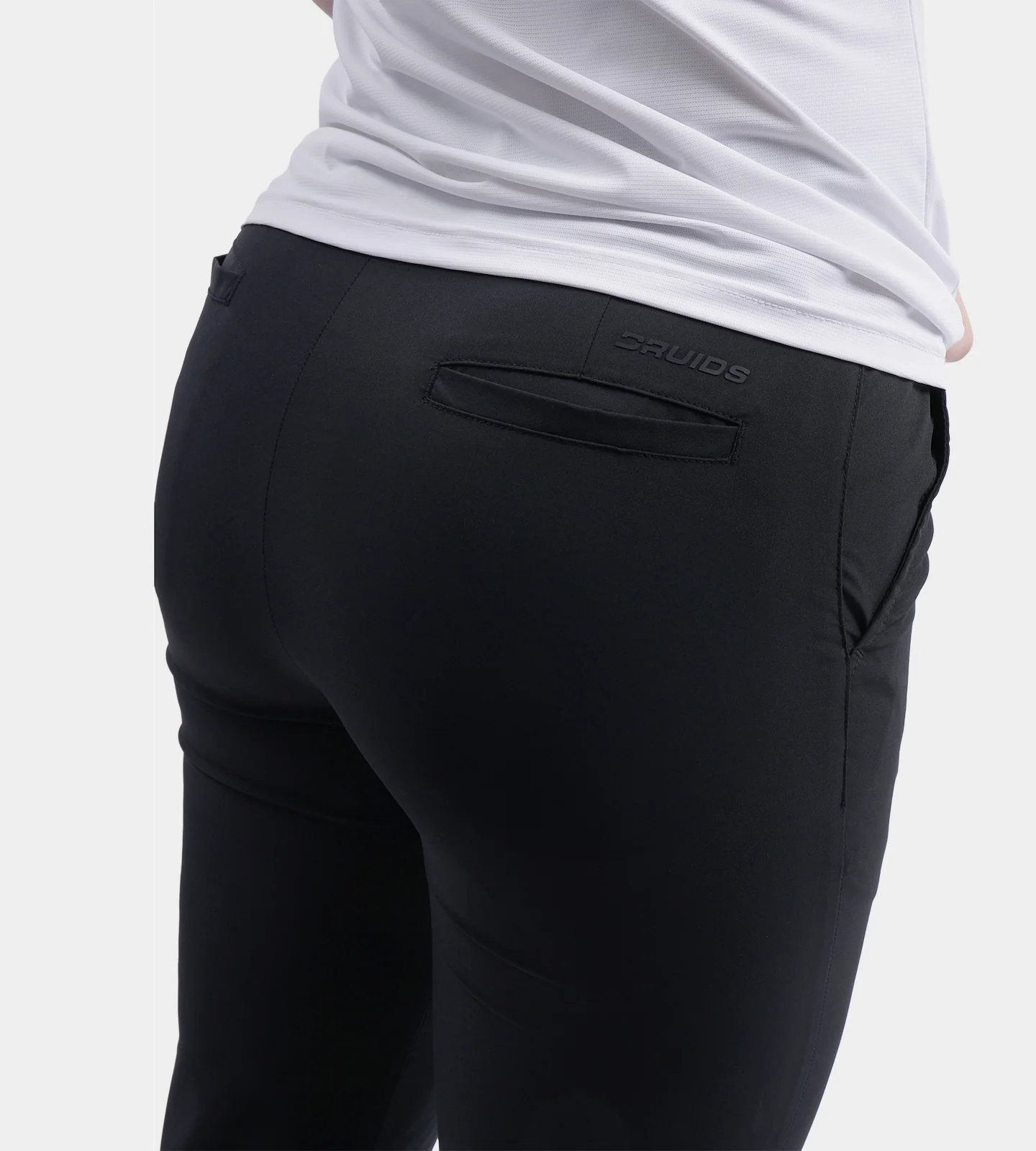 LADIES GOLF JOGGERS - BLACK - Image 3