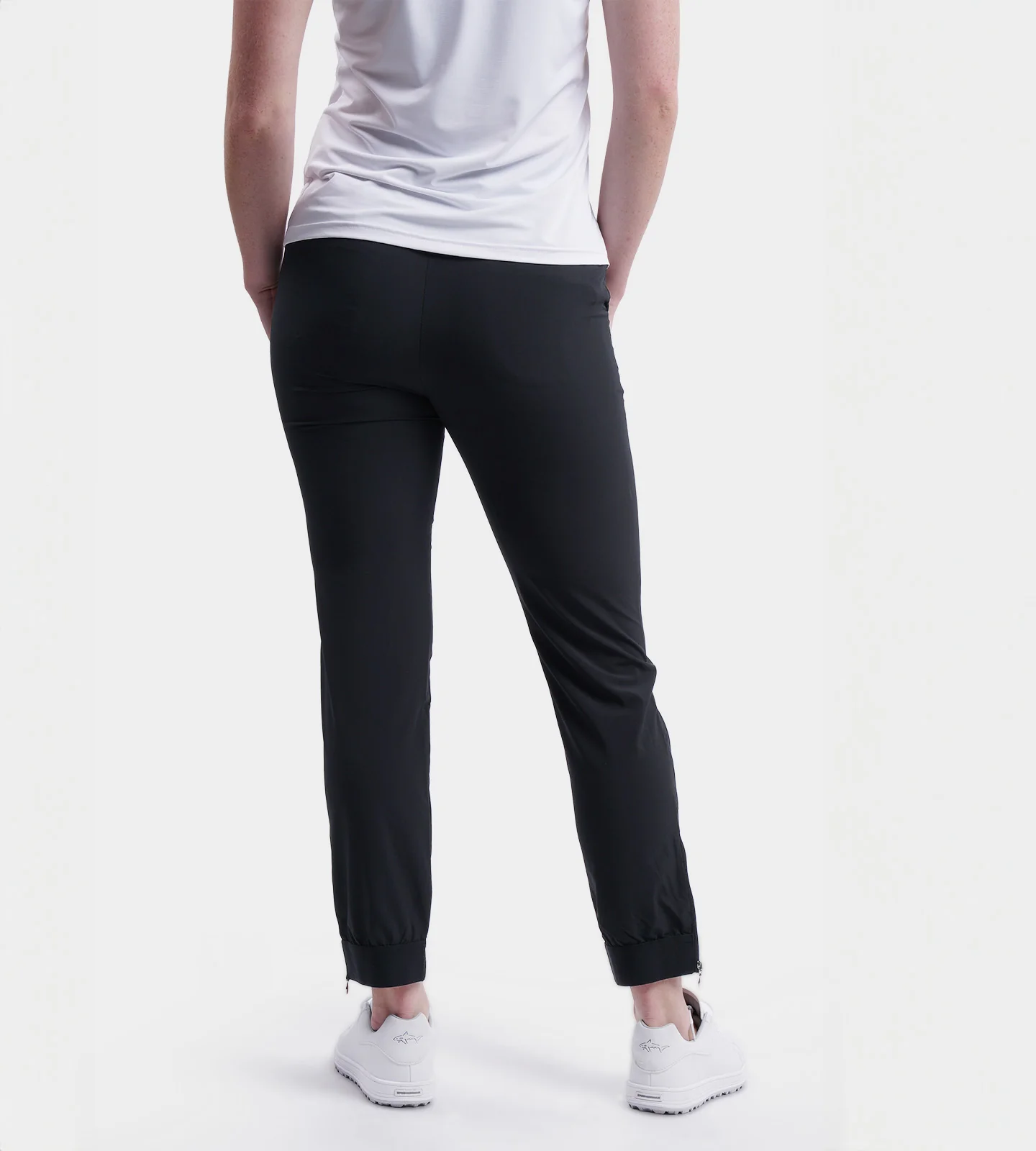 LADIES GOLF JOGGERS - BLACK - Image 4