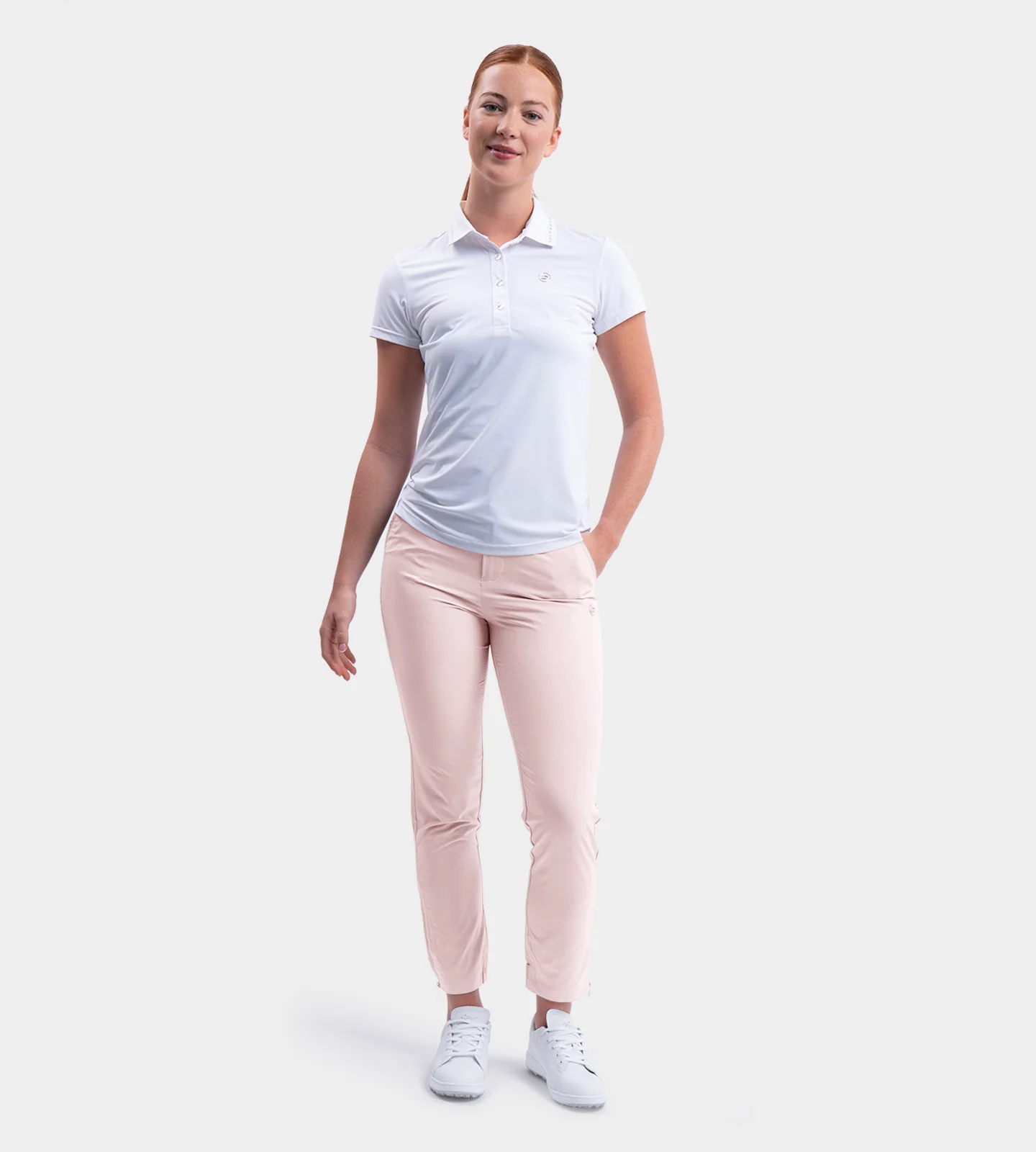 LADIES GOLF JOGGERS - BLUSH - Image 2