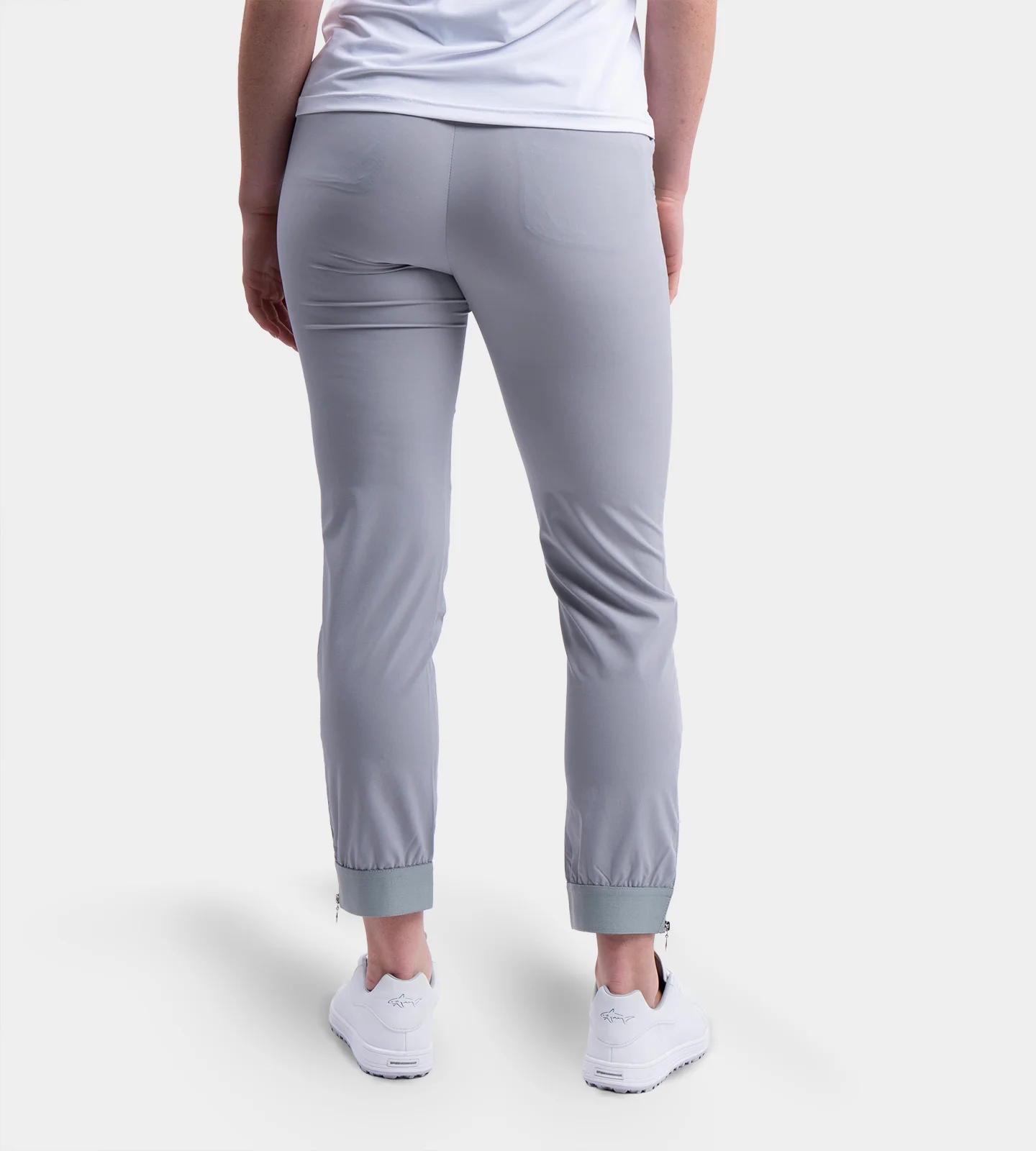 LADIES GOLF JOGGERS - GREY - Image 4