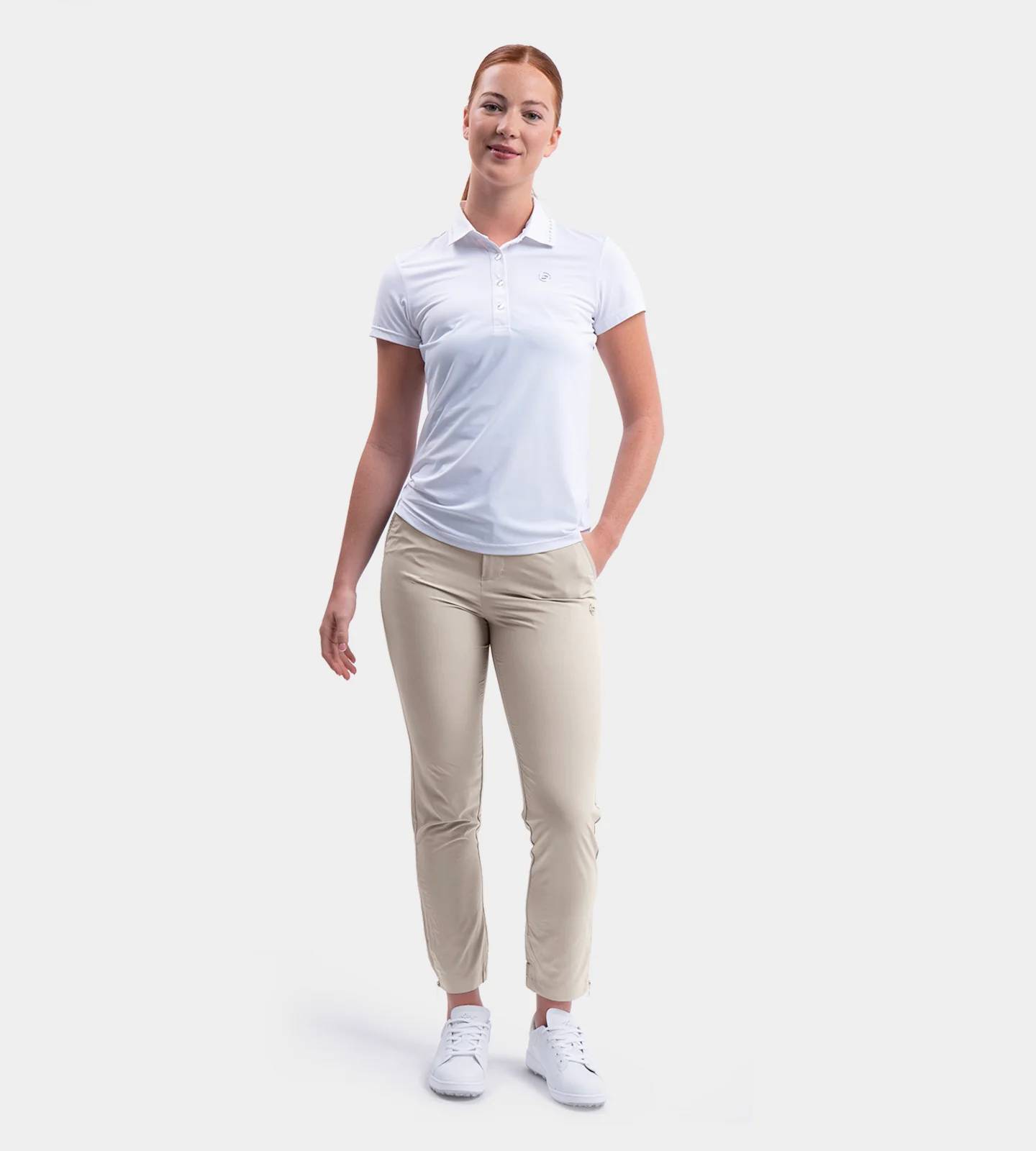 LADIES GOLF JOGGERS - STONE - Image 2