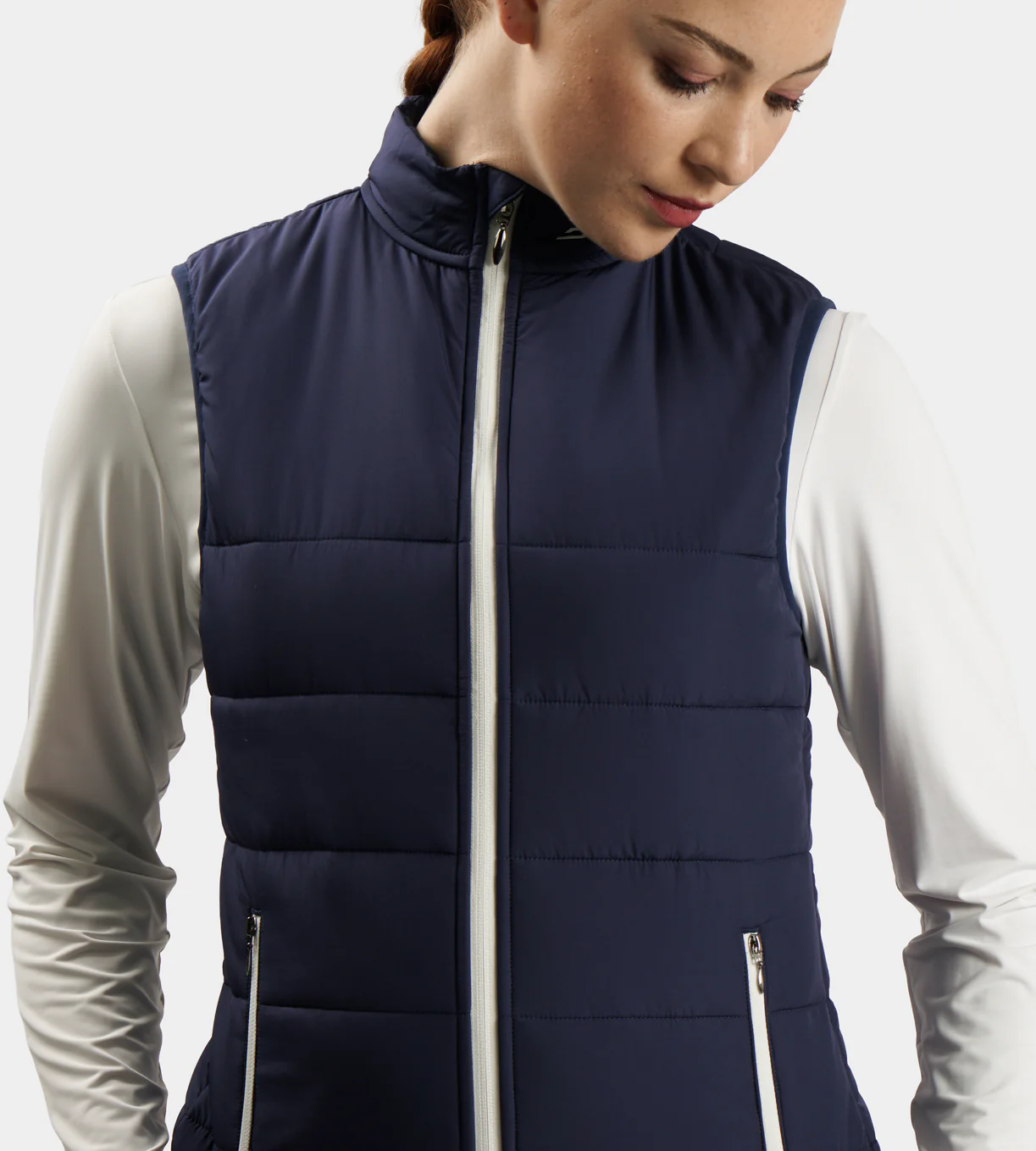 LADIES GRACIE GILET - NAVY - Image 2