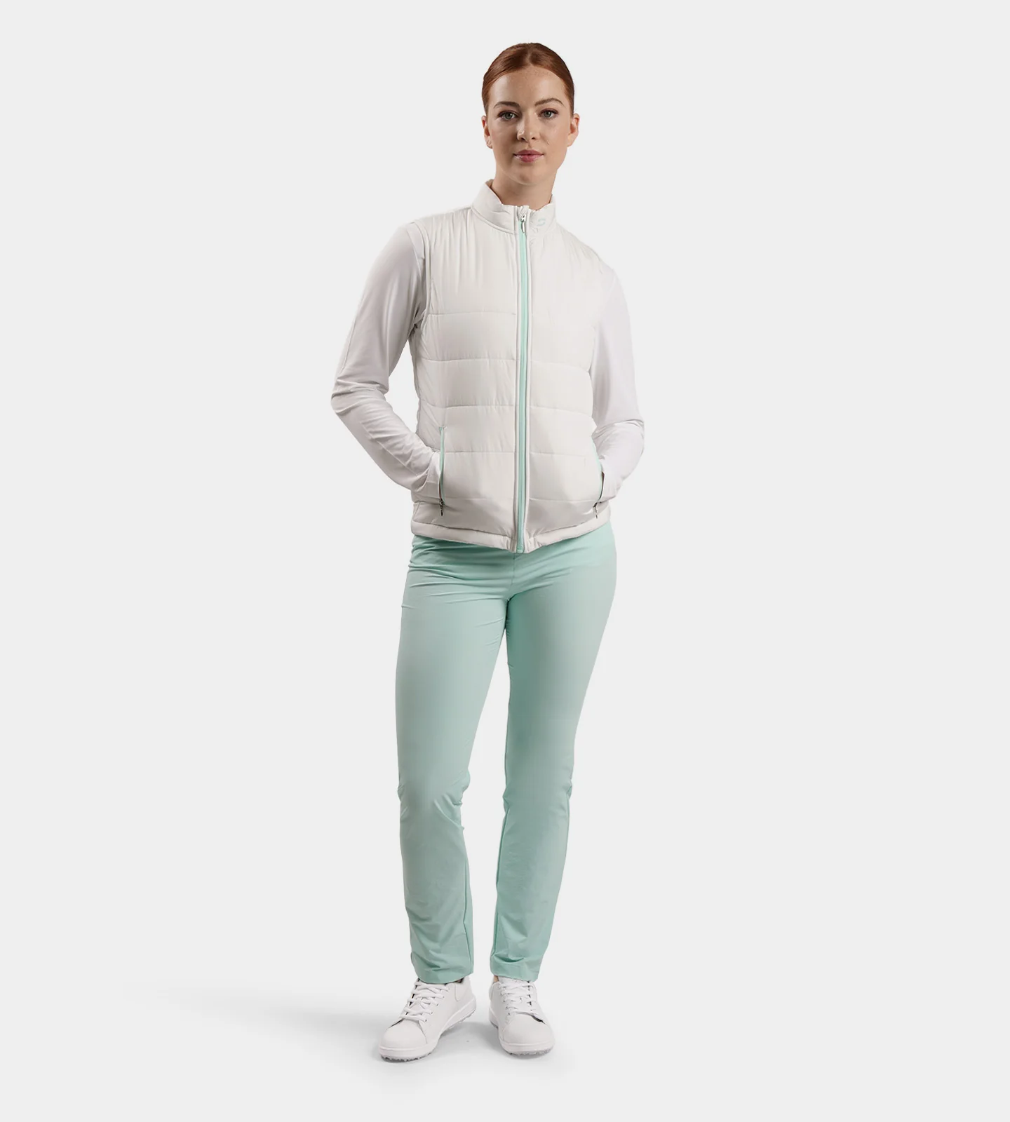 LADIES GRACIE GILET - WHITE - Image 4