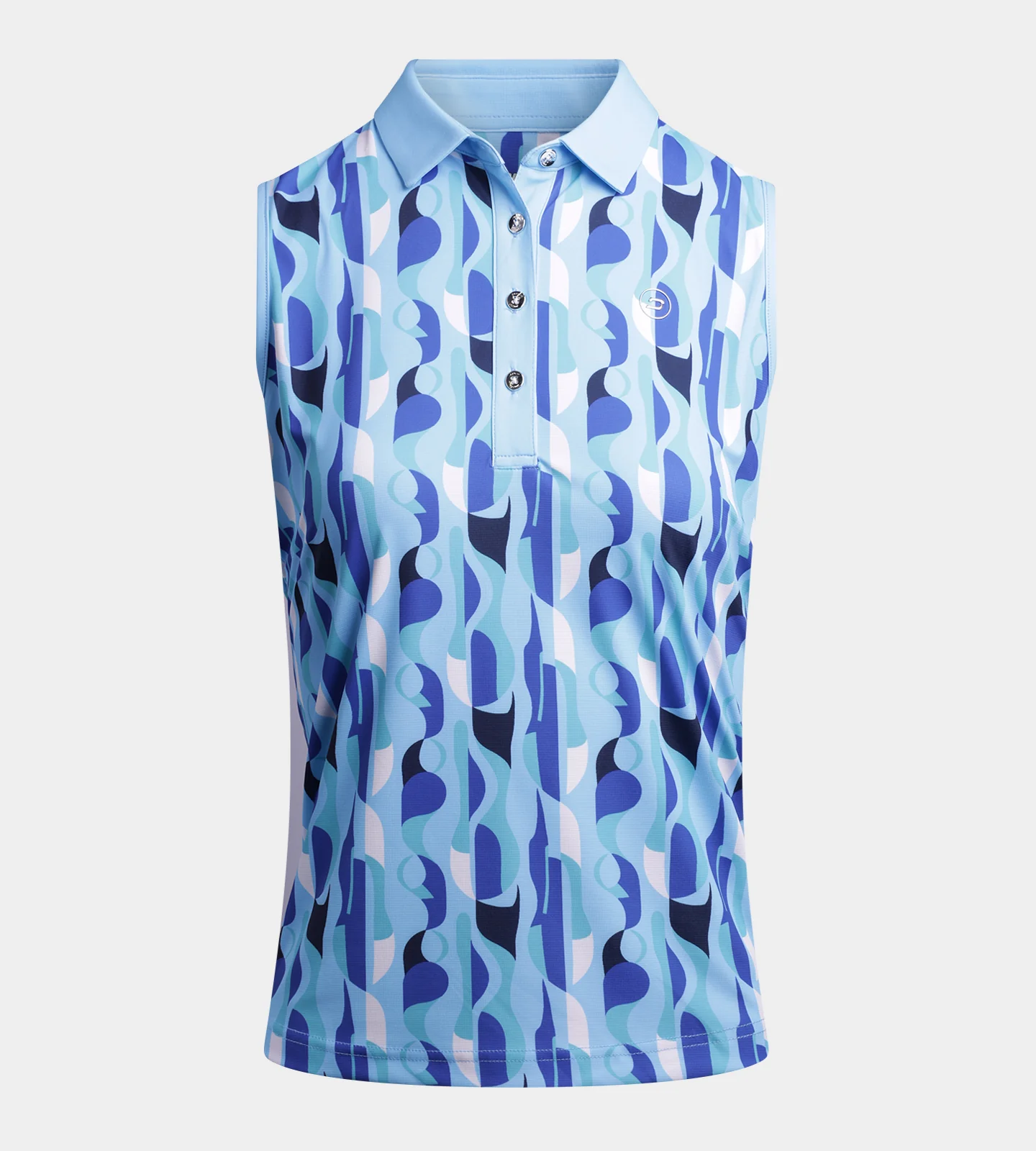 LADIES GRIFFON POLO - BLUE - Image 6