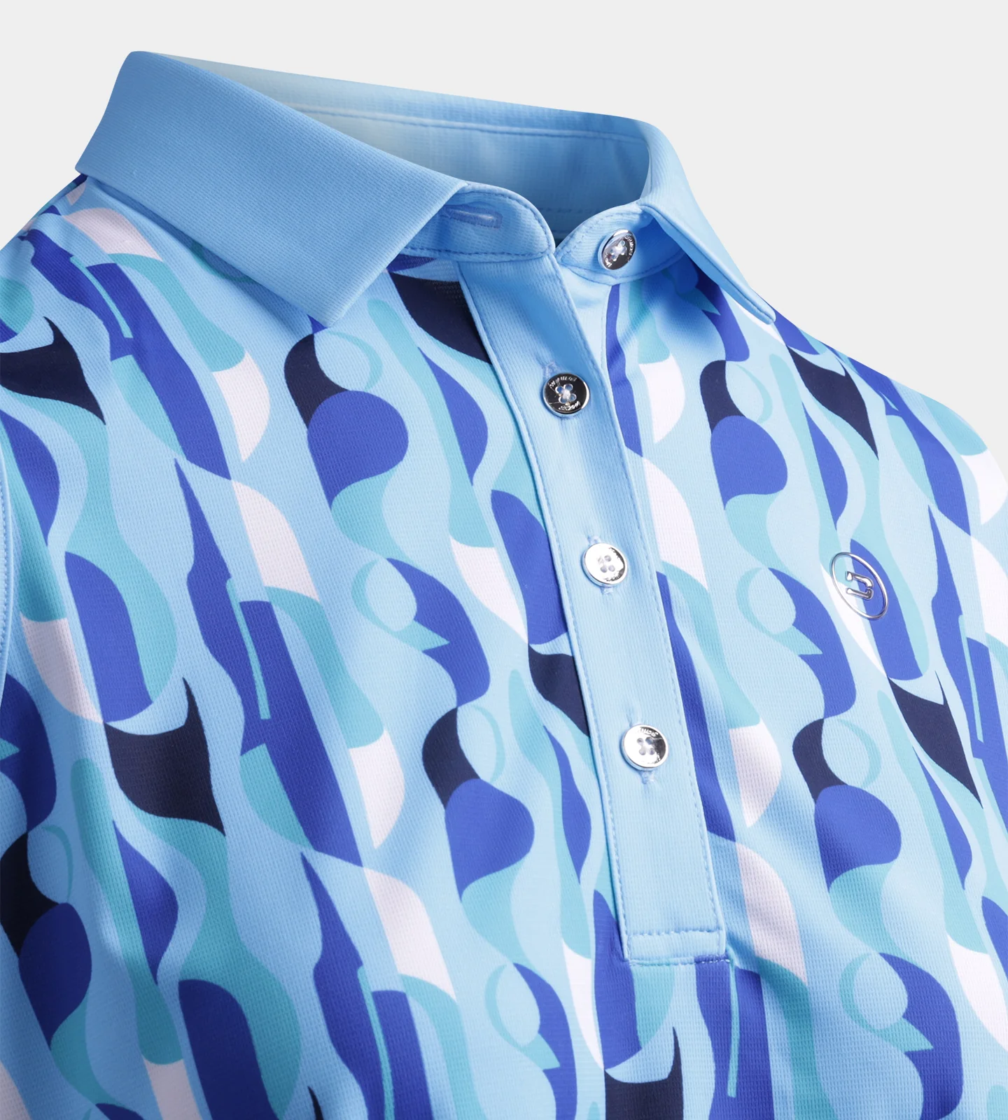 LADIES GRIFFON POLO - BLUE - Image 7