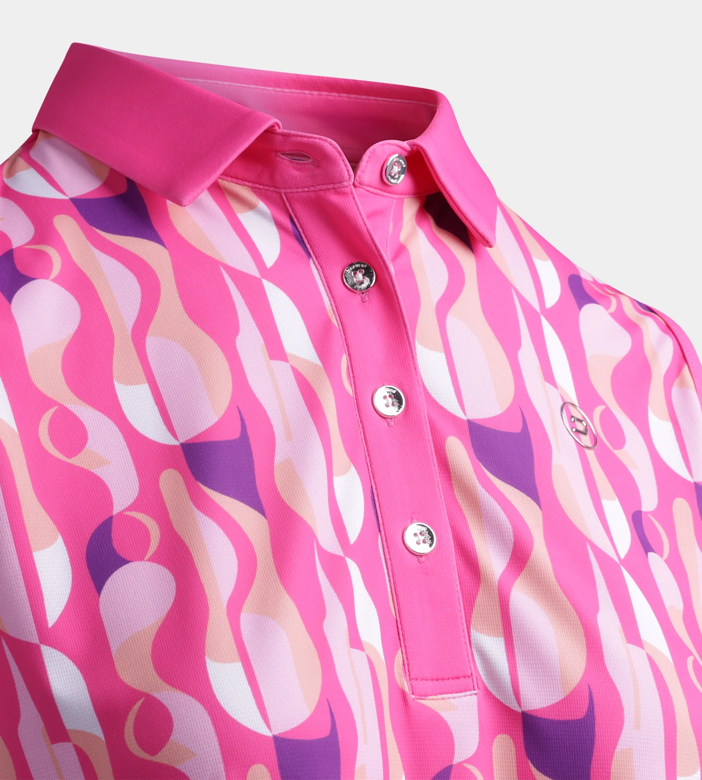 LADIES GRIFFON POLO - BRIGHT PINK - Image 7