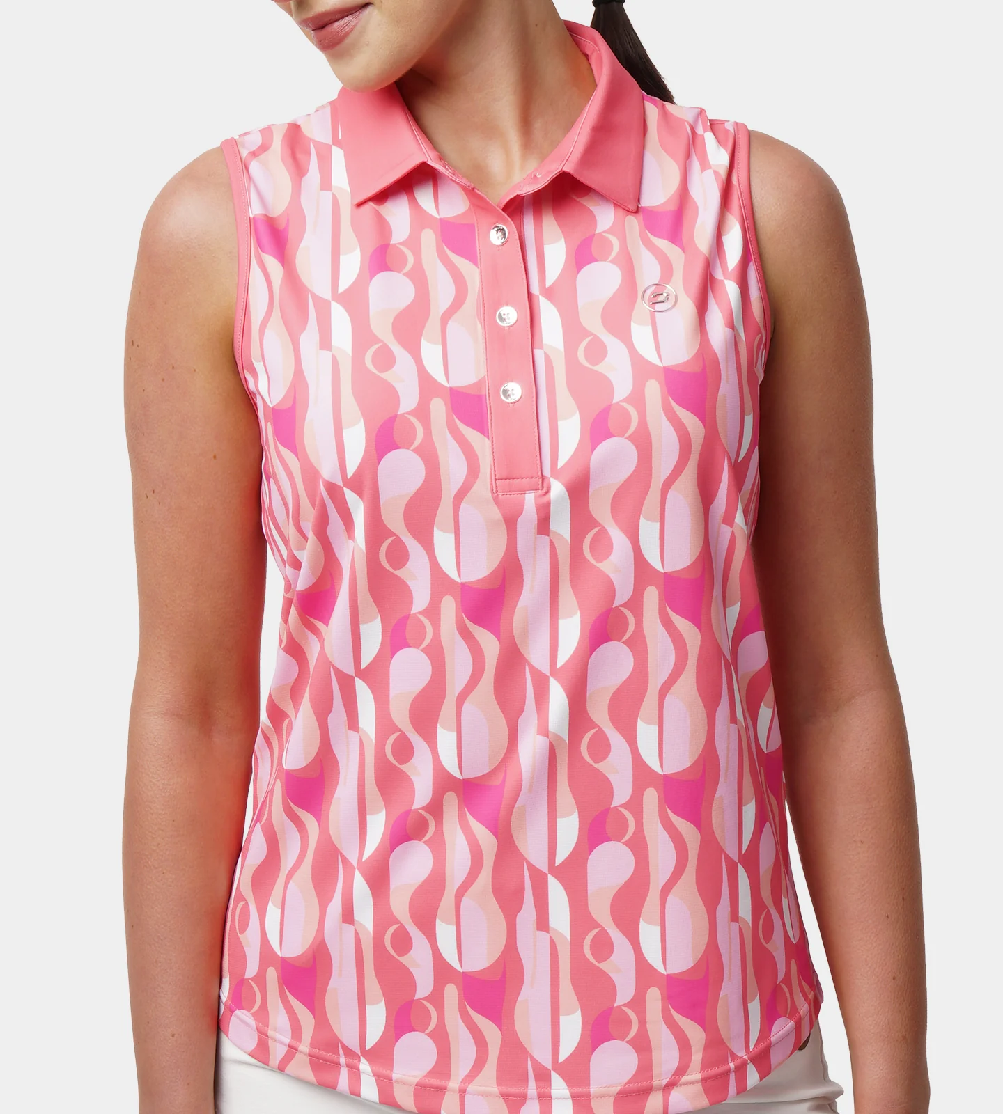 LADIES GRIFFON POLO - CORAL - Image 2