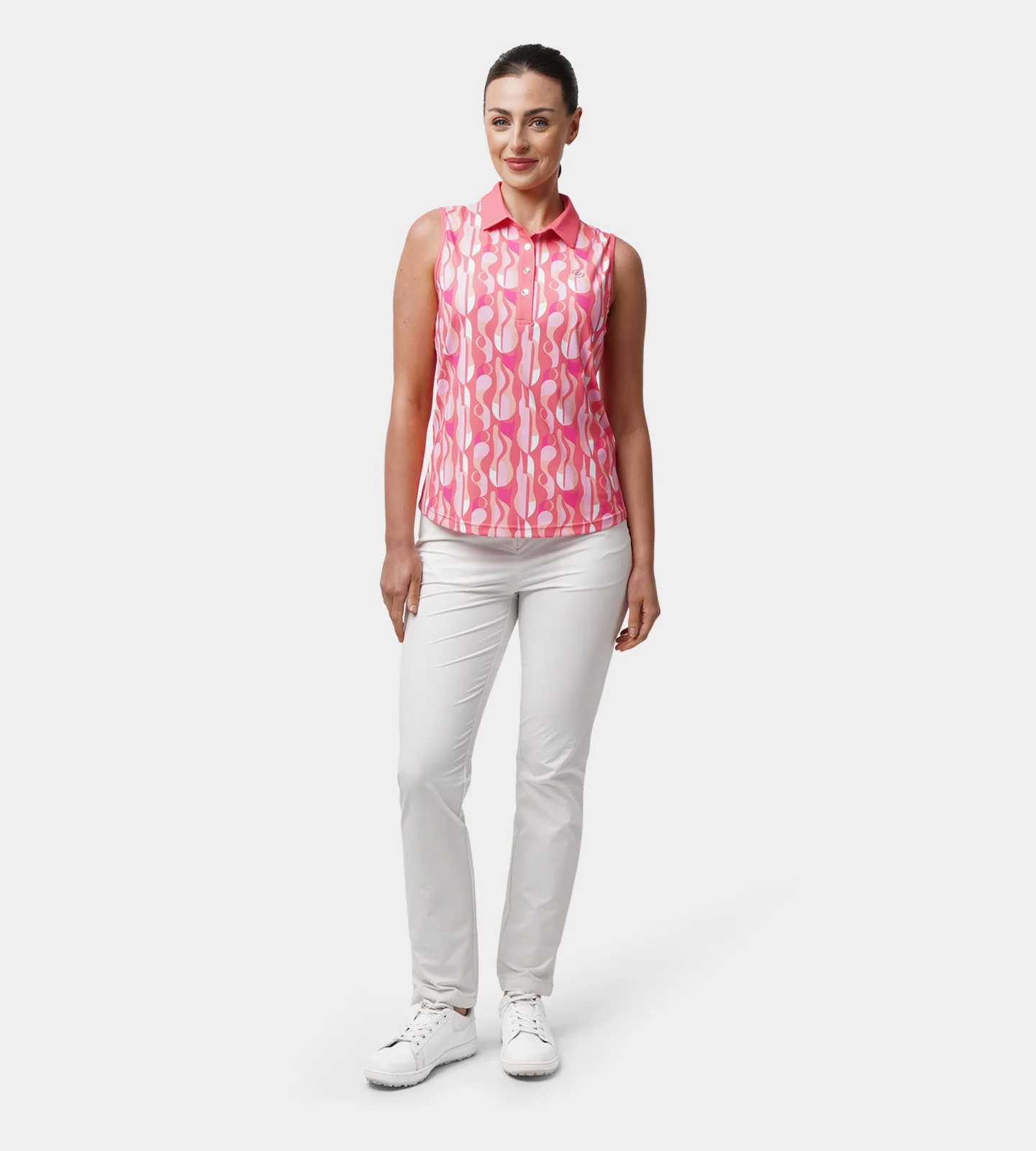 LADIES GRIFFON POLO - CORAL - Image 4