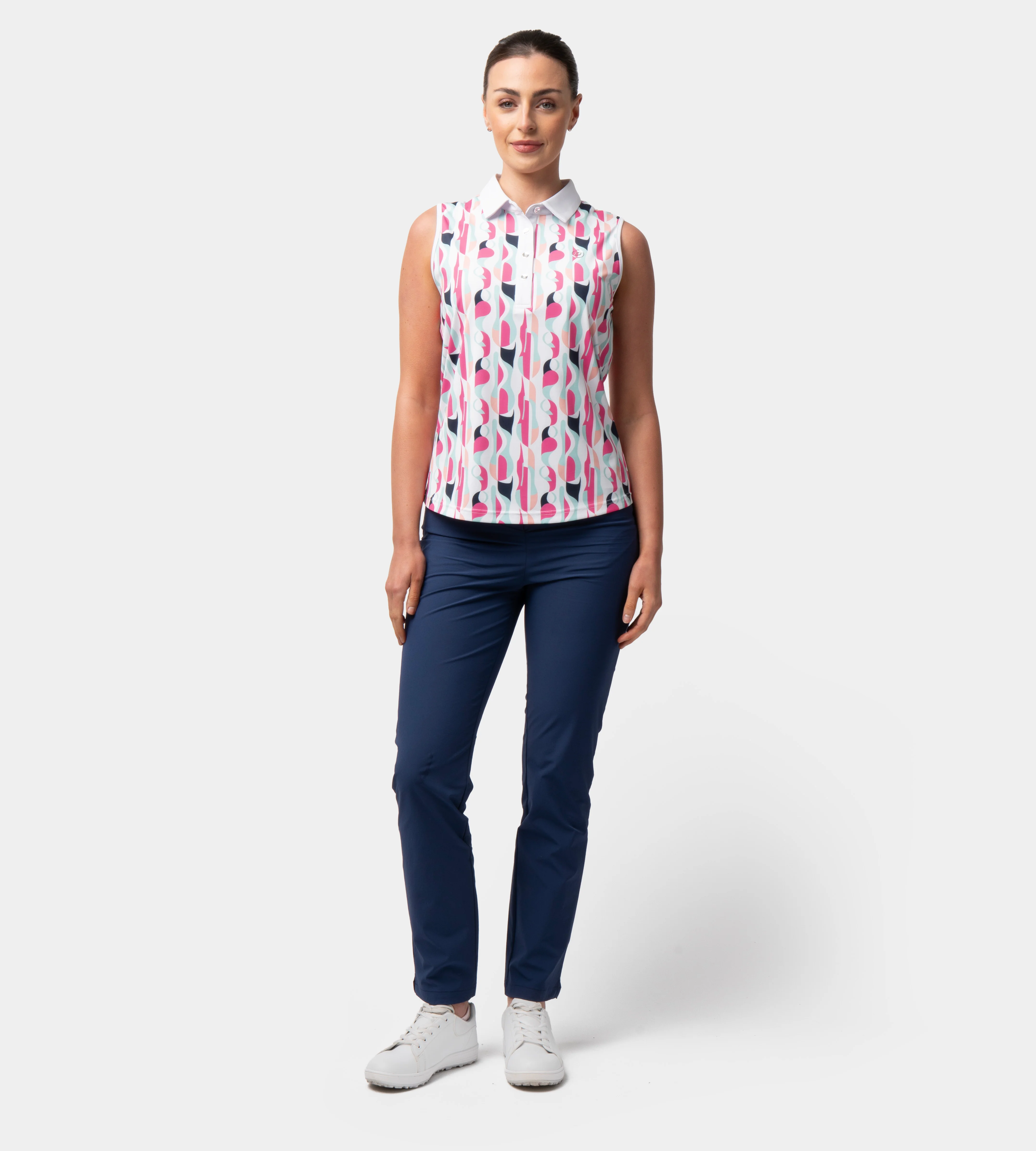 LADIES GRIFFON POLO - WHITE - Image 4