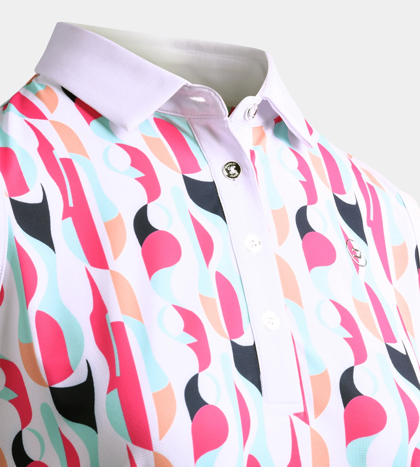 LADIES GRIFFON POLO - WHITE - Image 7