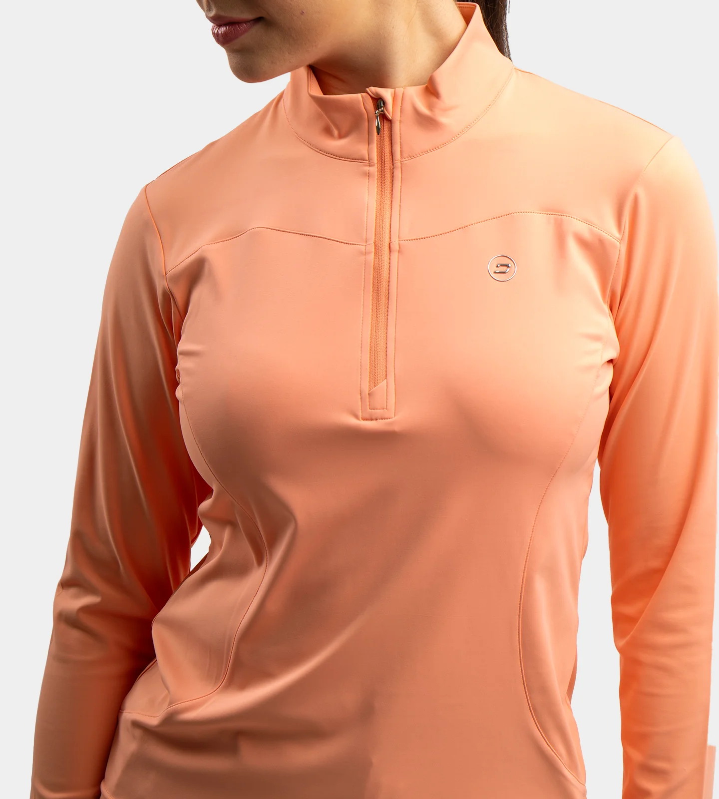 LADIES HEART MIDLAYER - CORAL - Image 2